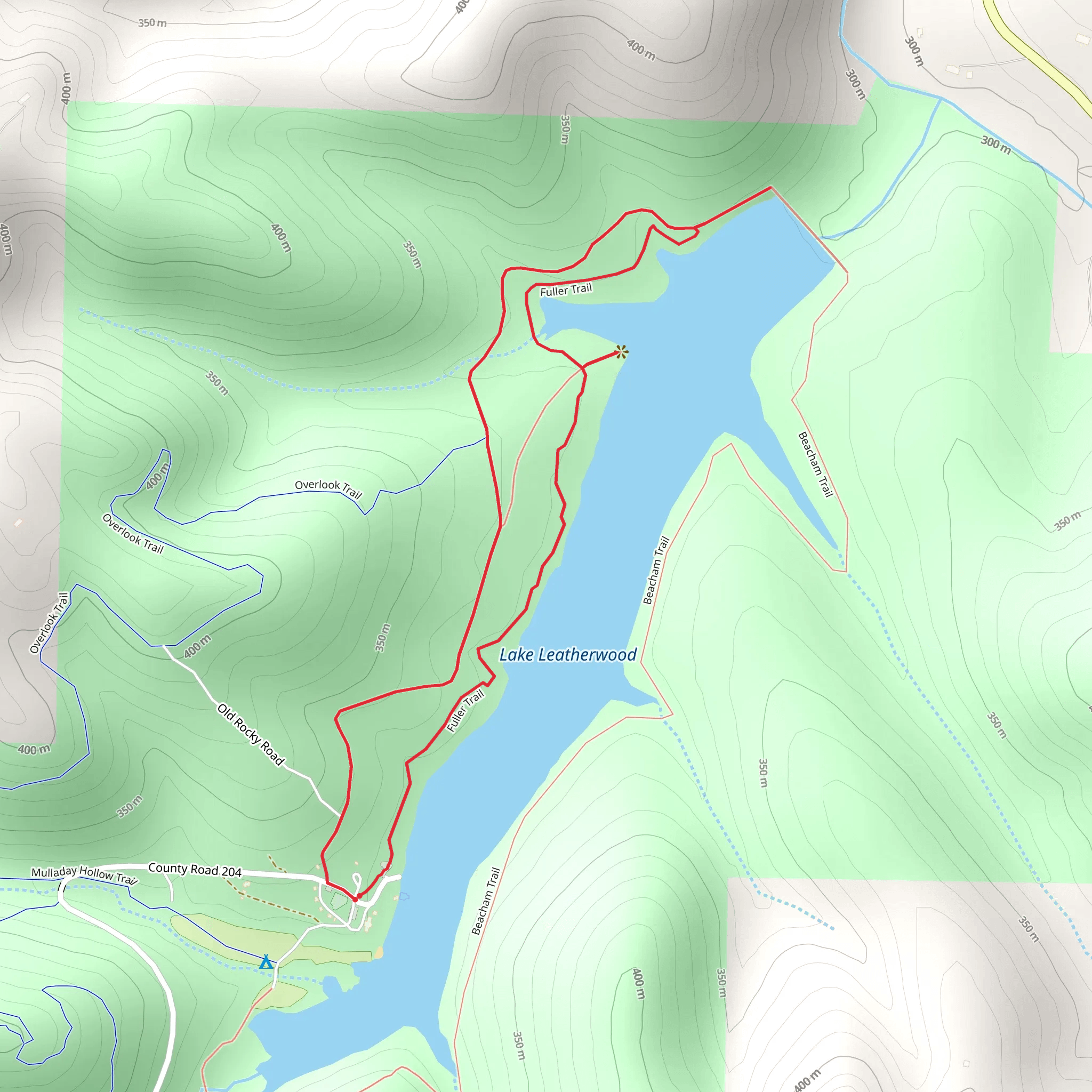 Fuller Loop Trail mobile static map
