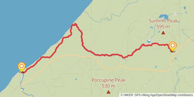 North Country Trail - Michigan Northwest stage 4 Map