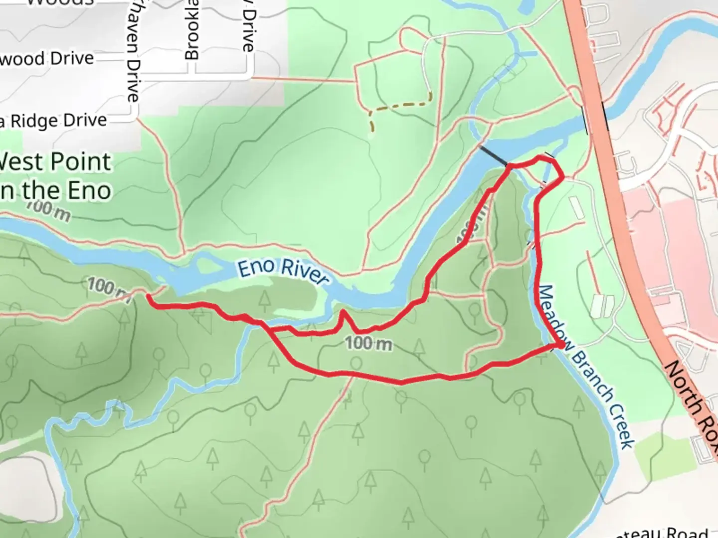 An image depicting the trail South River and Buffalo Loop Trail and its surrounding area.