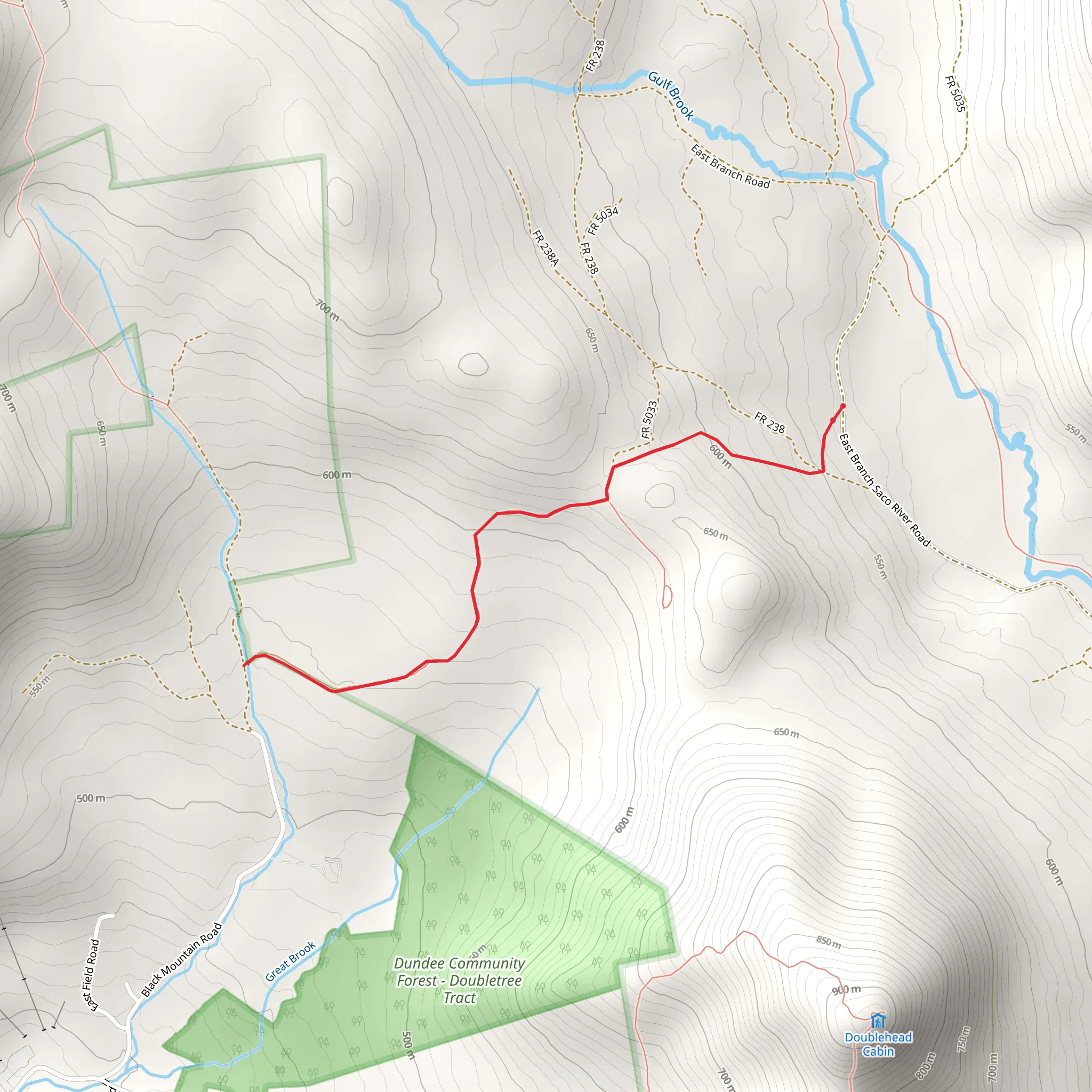 Bald Land Trail mobile static map