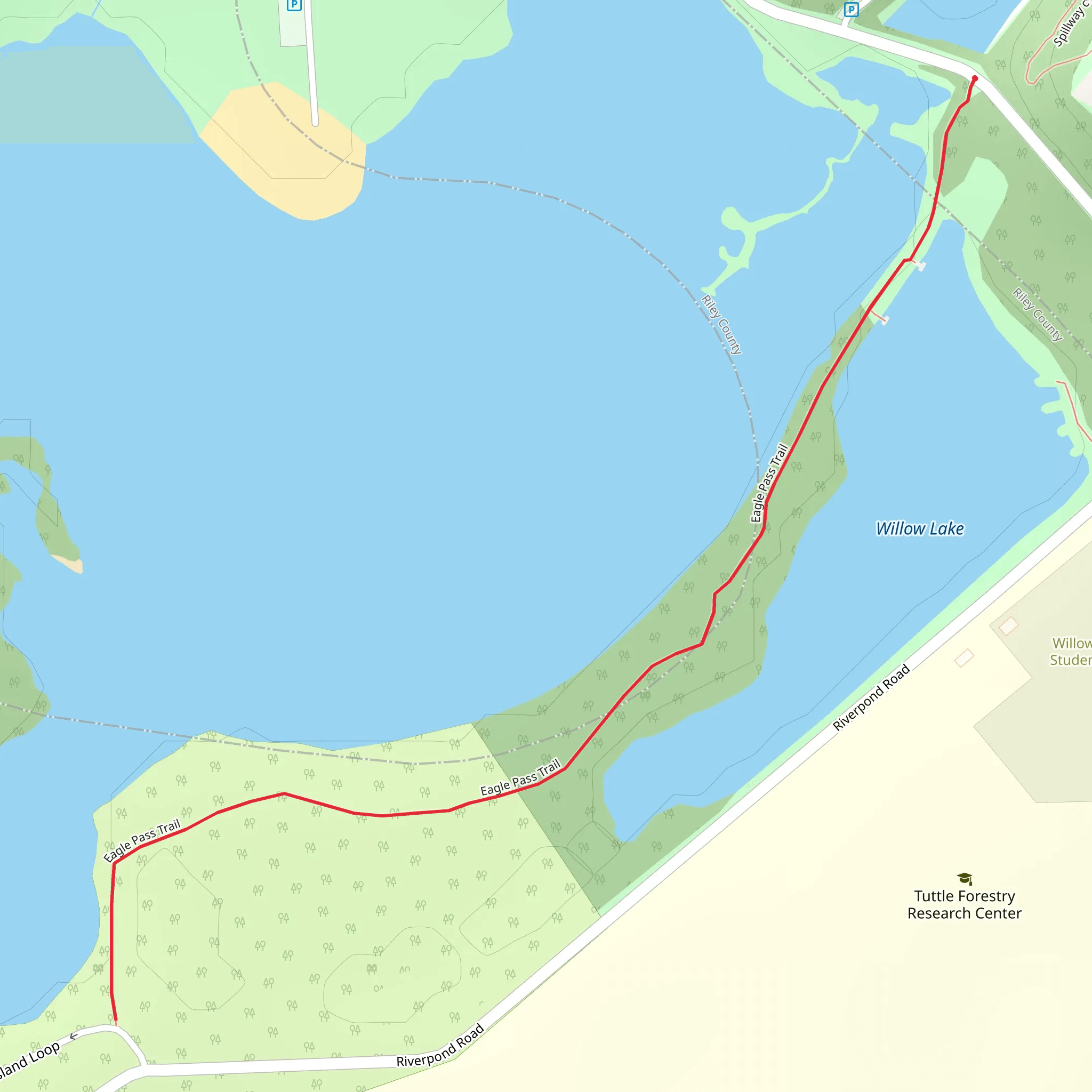 Eagle Pass Trail mobile static map
