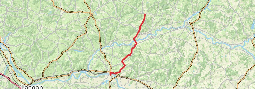 Camino Perl-Saint Jean Pied de Port via Vézelay stage 56 Map