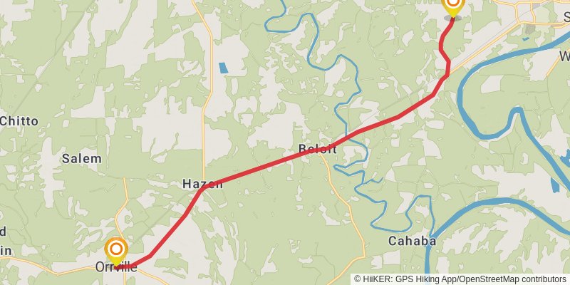 Great Eastern Trail (Incomplete) stage 13 Map