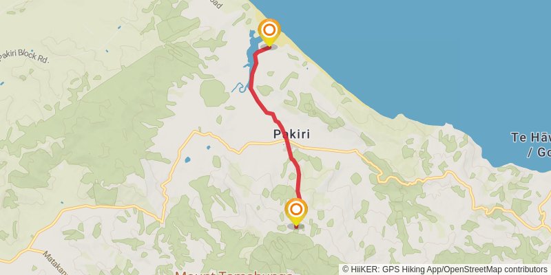 Te Araroa North Island stage 26 Map
