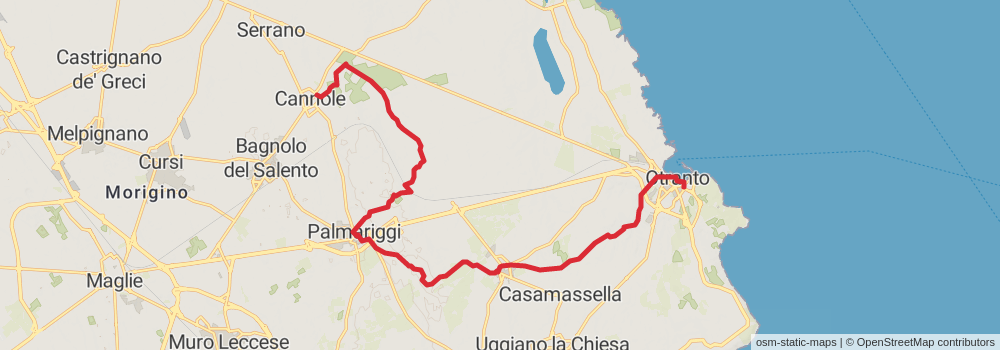 Sentiero Italia - Puglia Section stage 33 Map