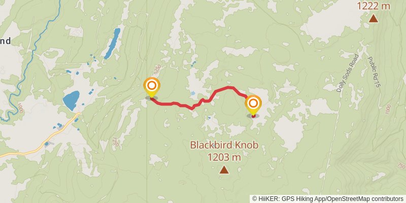 Dolly Sods Wilderness North Loop alt 3 Map