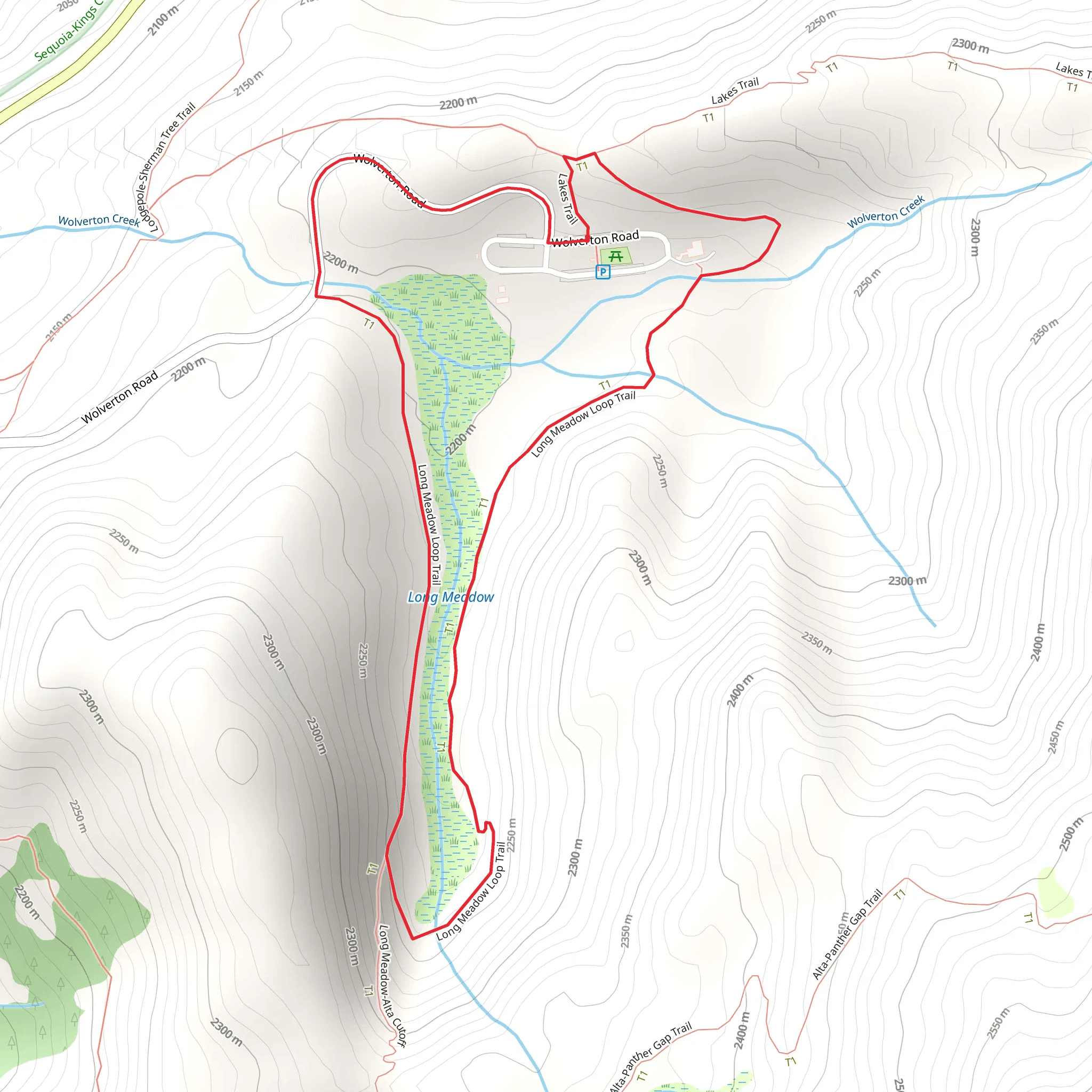 Long Meadow Loop Trail mobile static map