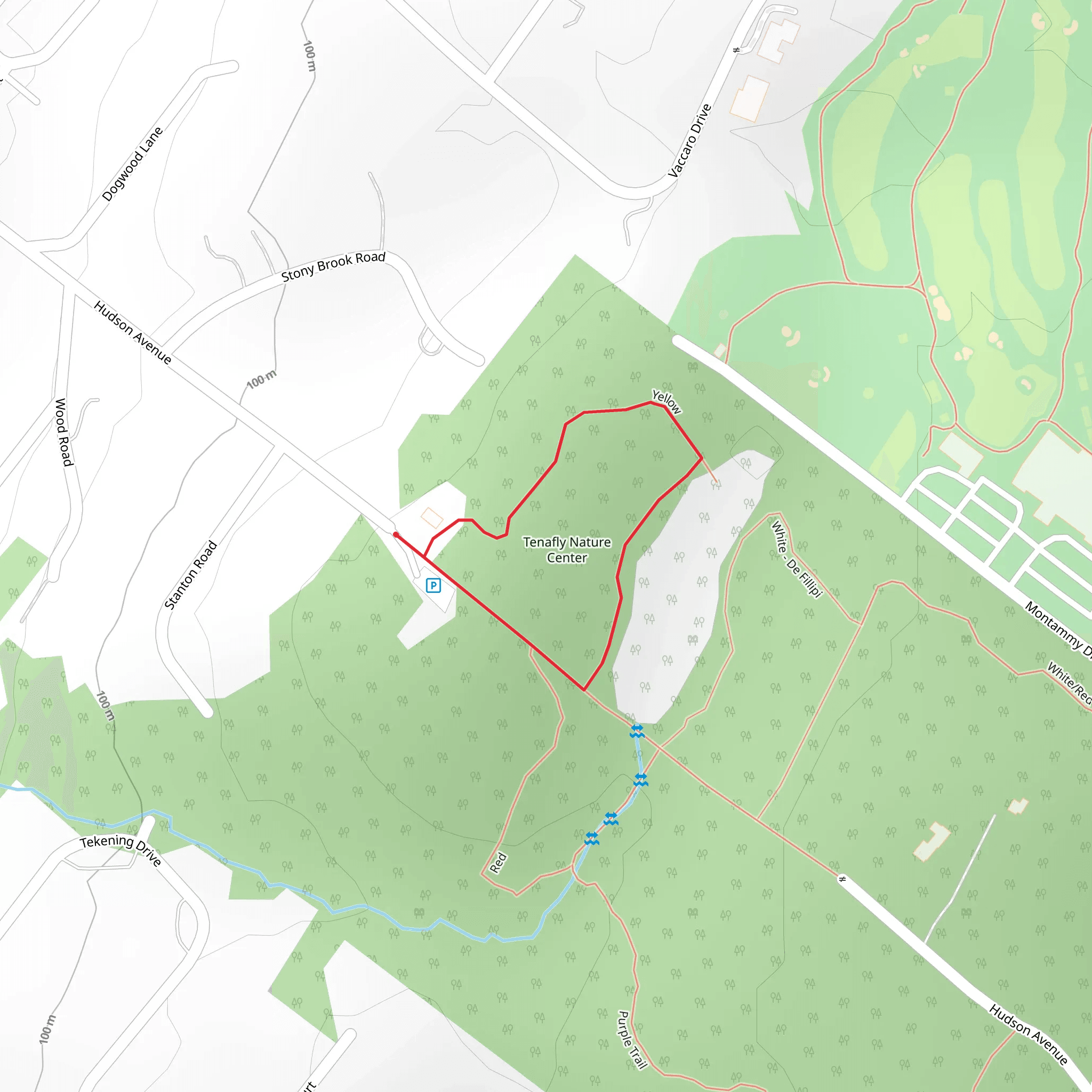 Yellow Loop Trail mobile static map