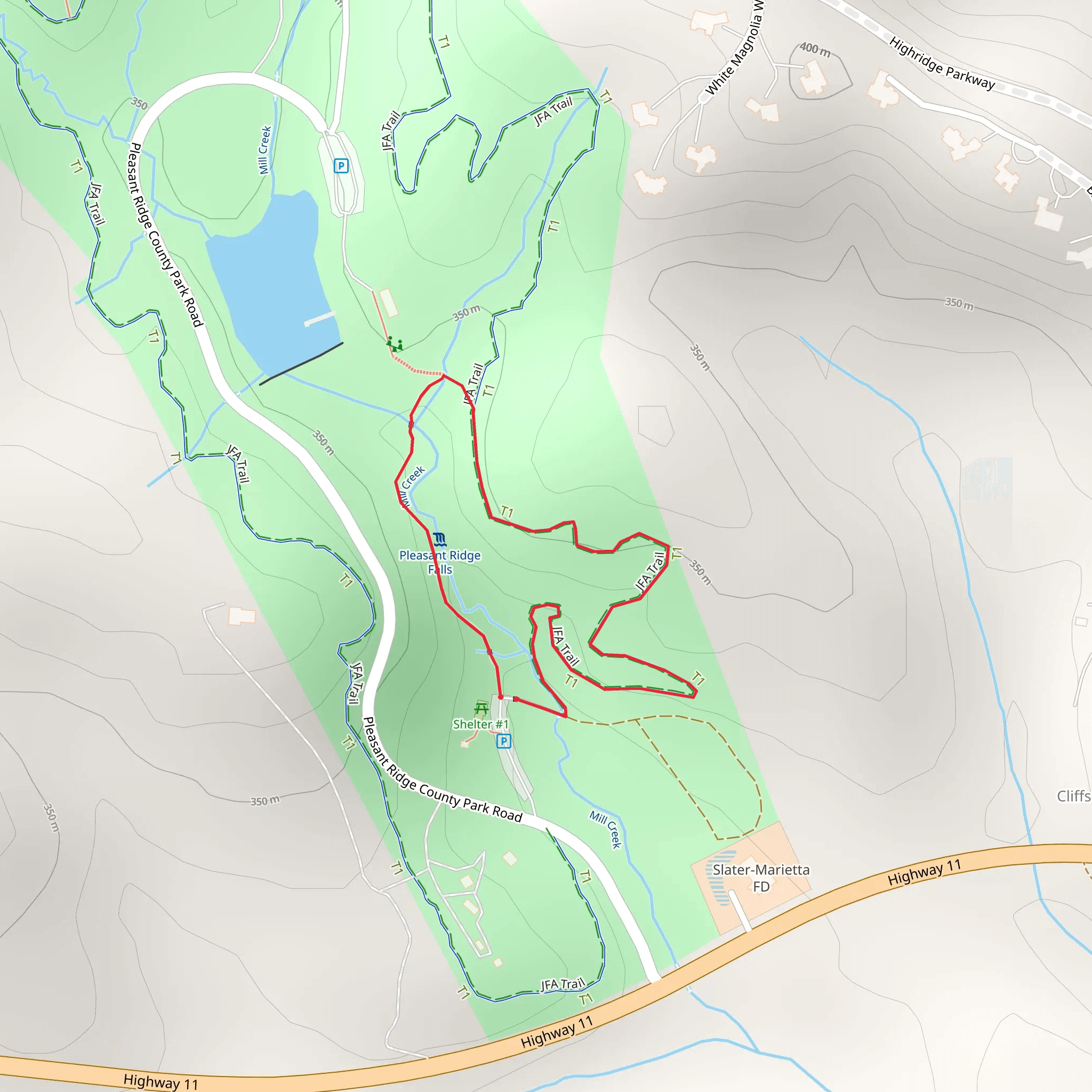 Leroy Smith Nature Trail and JFA Loop Trail mobile static map