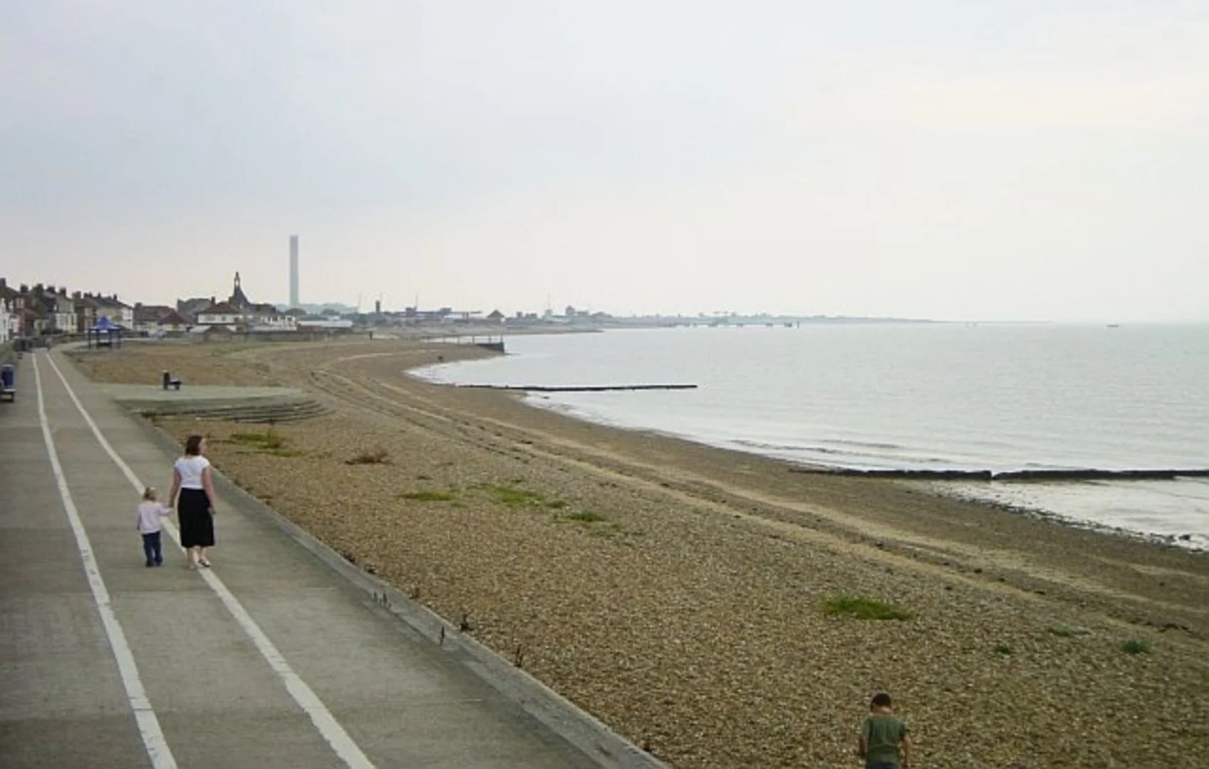 An image depicting the trail Barton's Point Coastal Park and Sheerness Beach and its surrounding area.