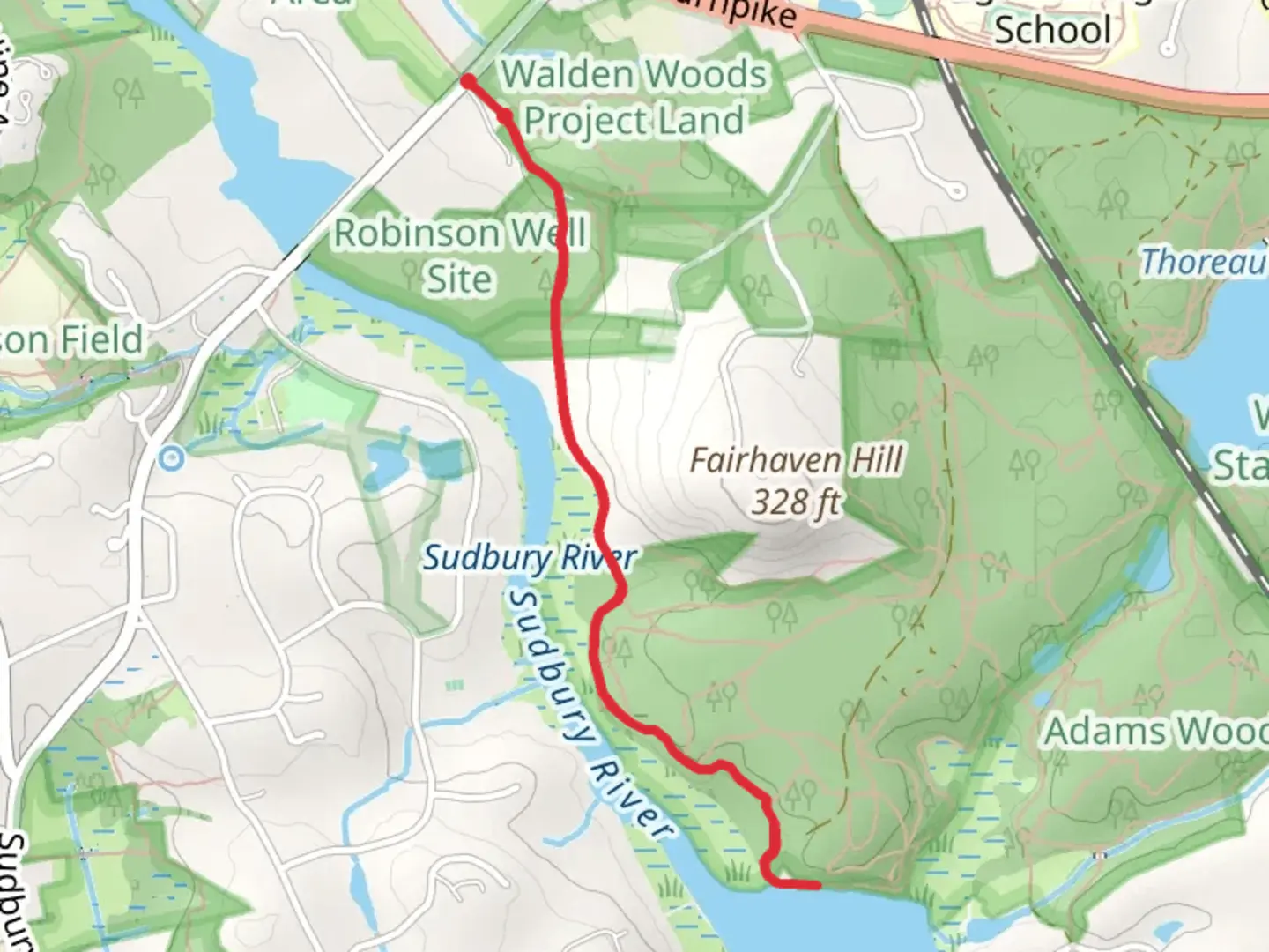 An image depicting the trail Fairhaven Trail and its surrounding area.