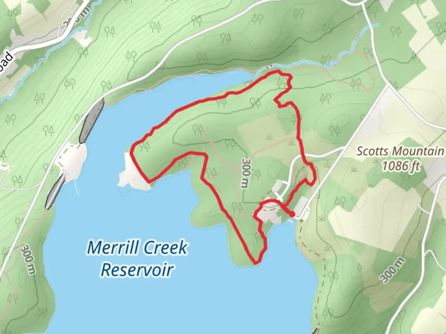 An image depicting the trail Blue and Yellow Loop Trail and its surrounding area.