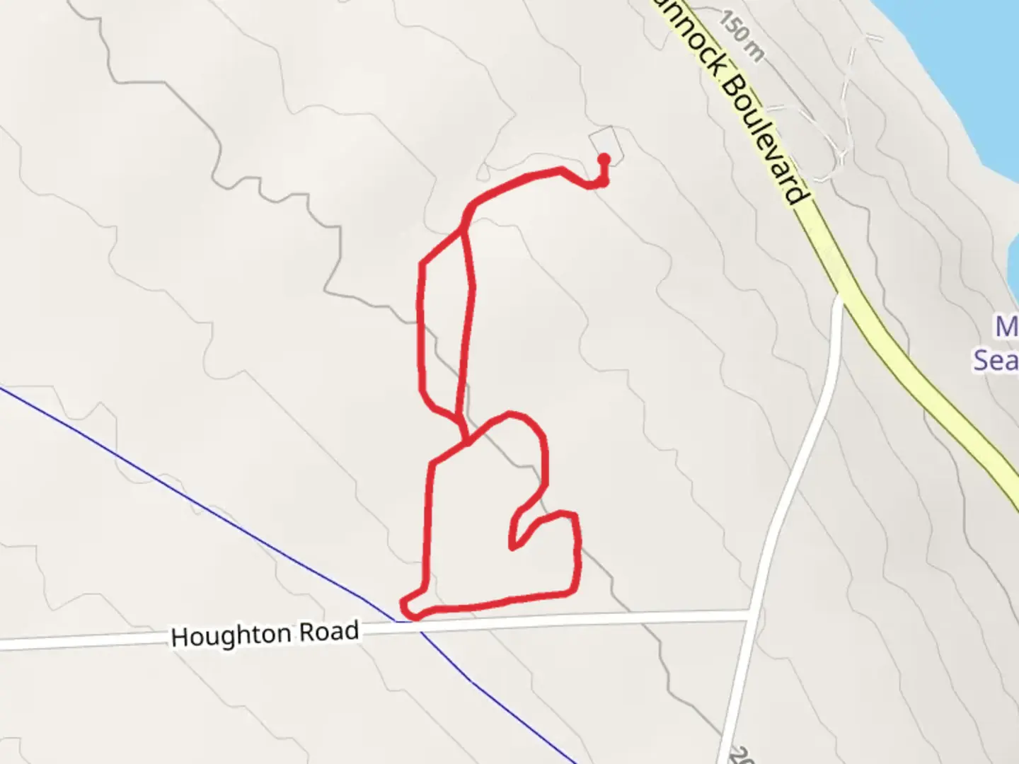 An image depicting the trail Taughannock Boulevard Loop and its surrounding area.
