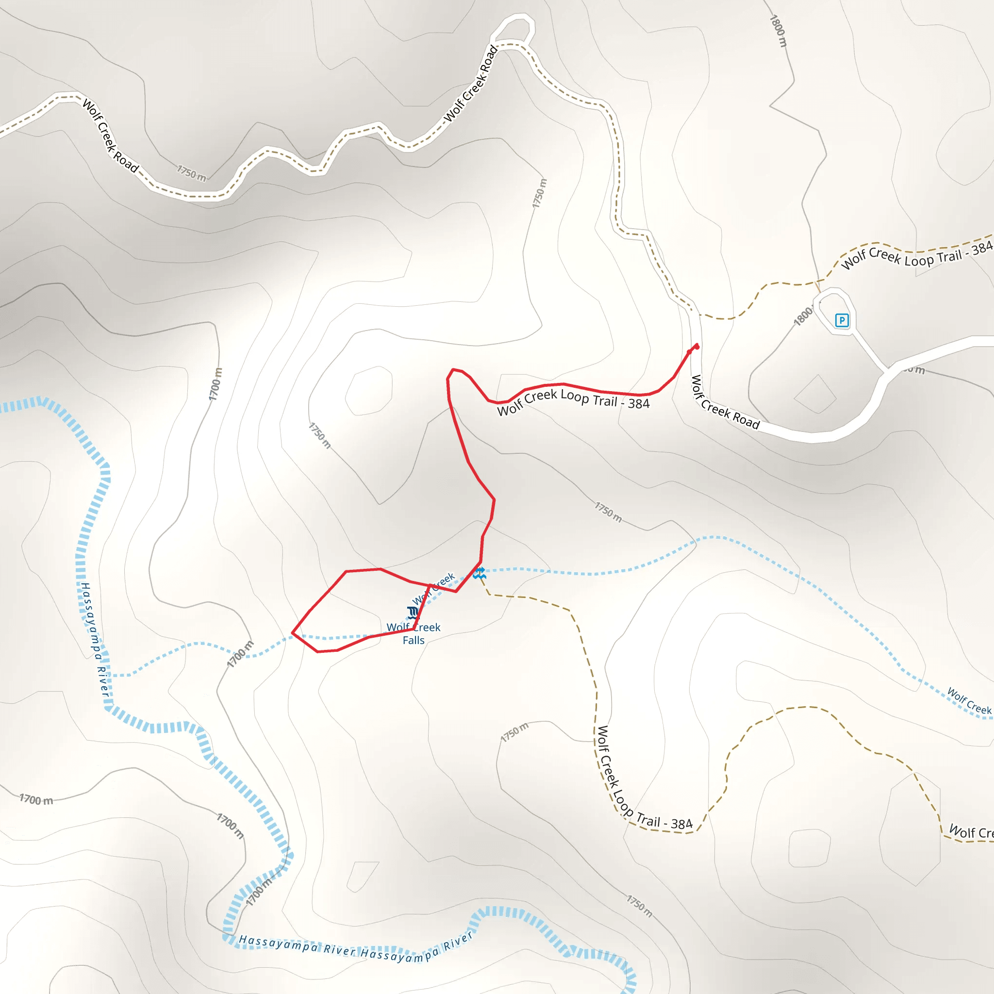 Wolf Creek Loop Walk mobile static map