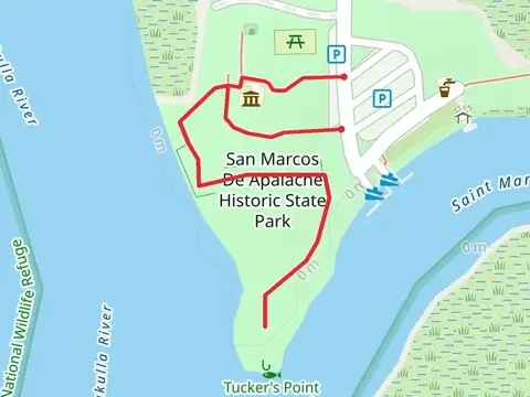 San Marcos De Apalache Historic State Park Out and Back