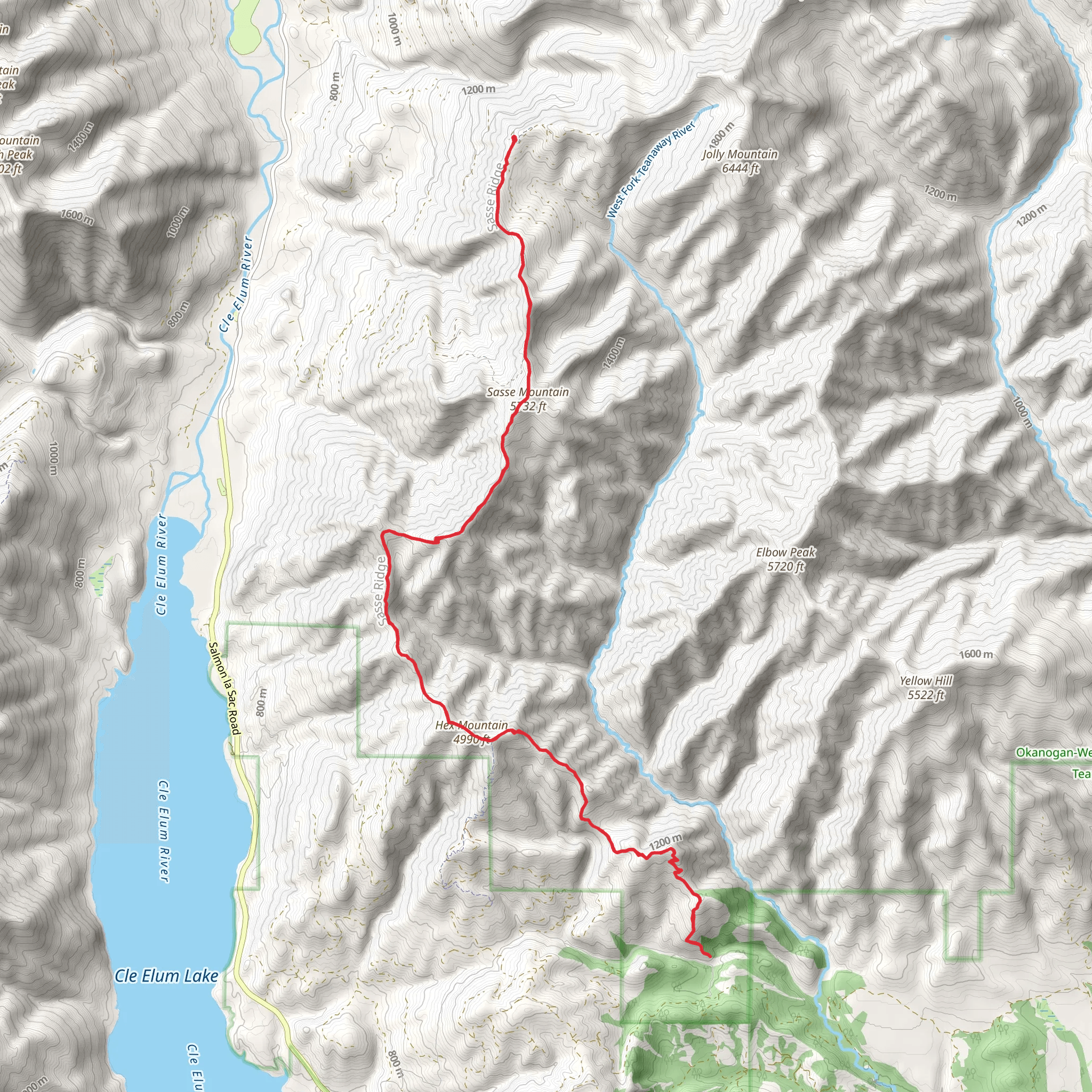 Corral Creek Trail mobile static map