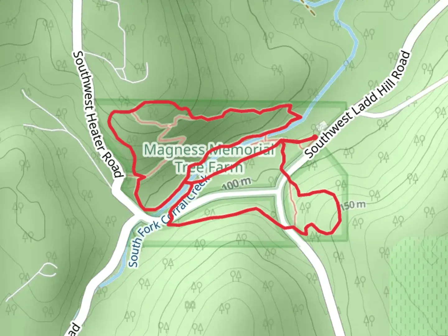 An image depicting the trail South Fork Corral Creek Loop and its surrounding area.