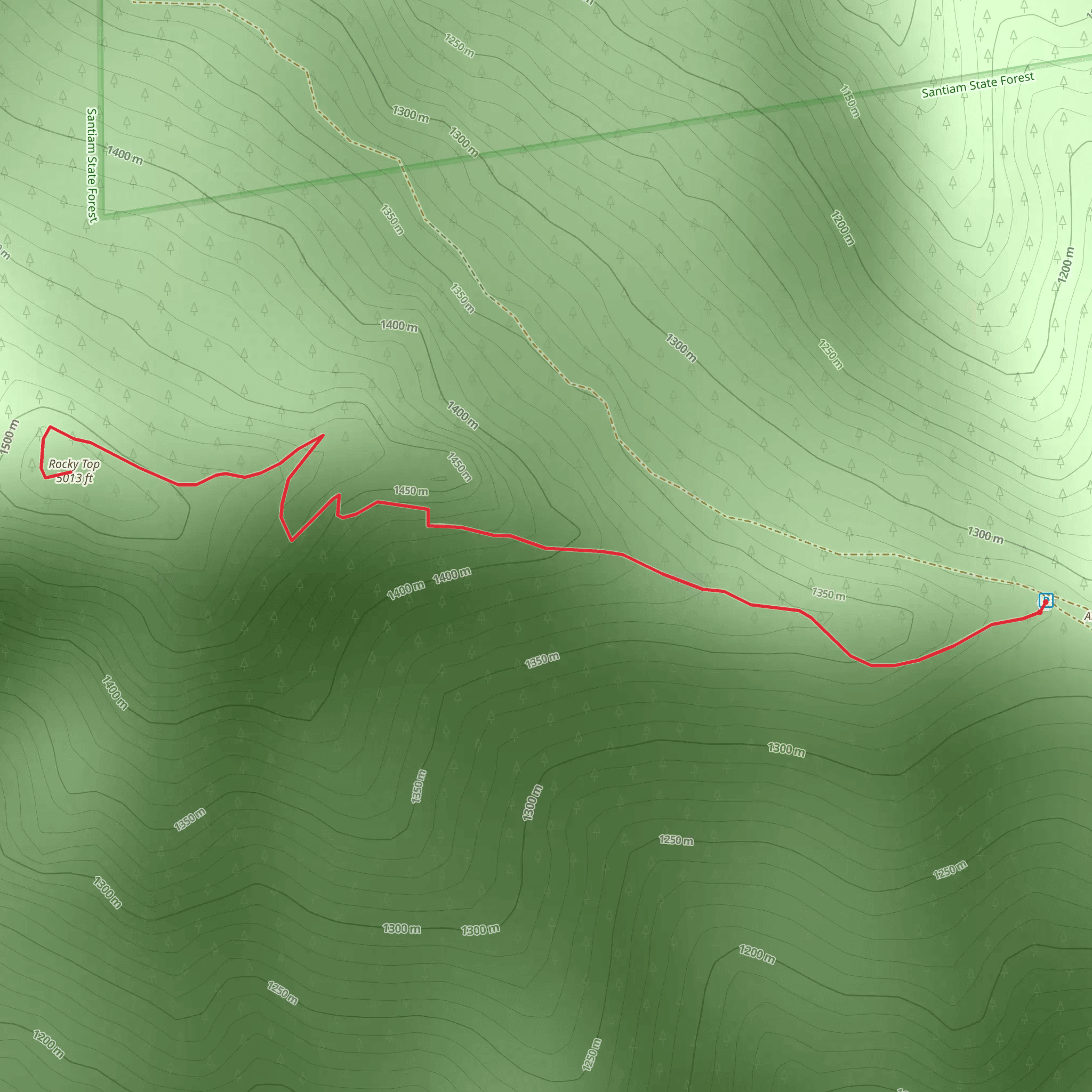 Rocky Top mobile static map