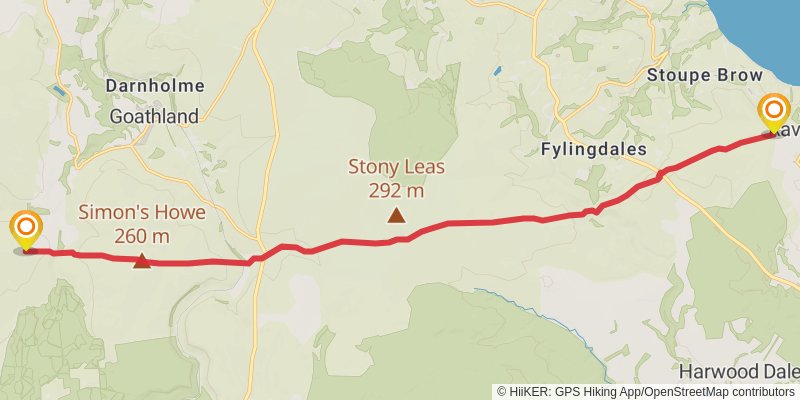 Lyke Wake Walk stage 3 Map