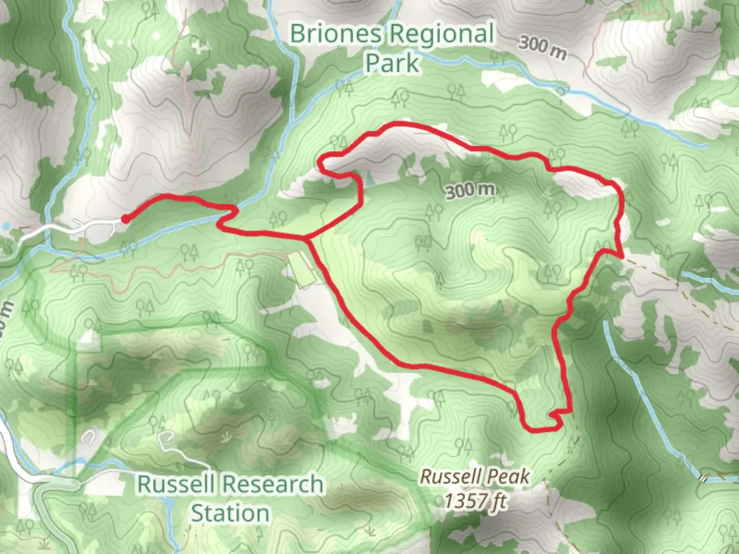 An image depicting the trail Crescent Ridge and ADT Loop and its surrounding area.
