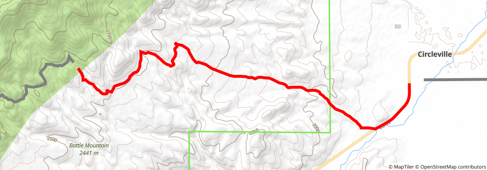 American Discovery Trail South Route stage 319 Map