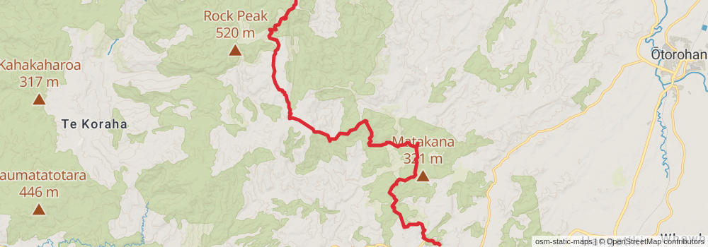 Te Araroa Trail stage 47 Map