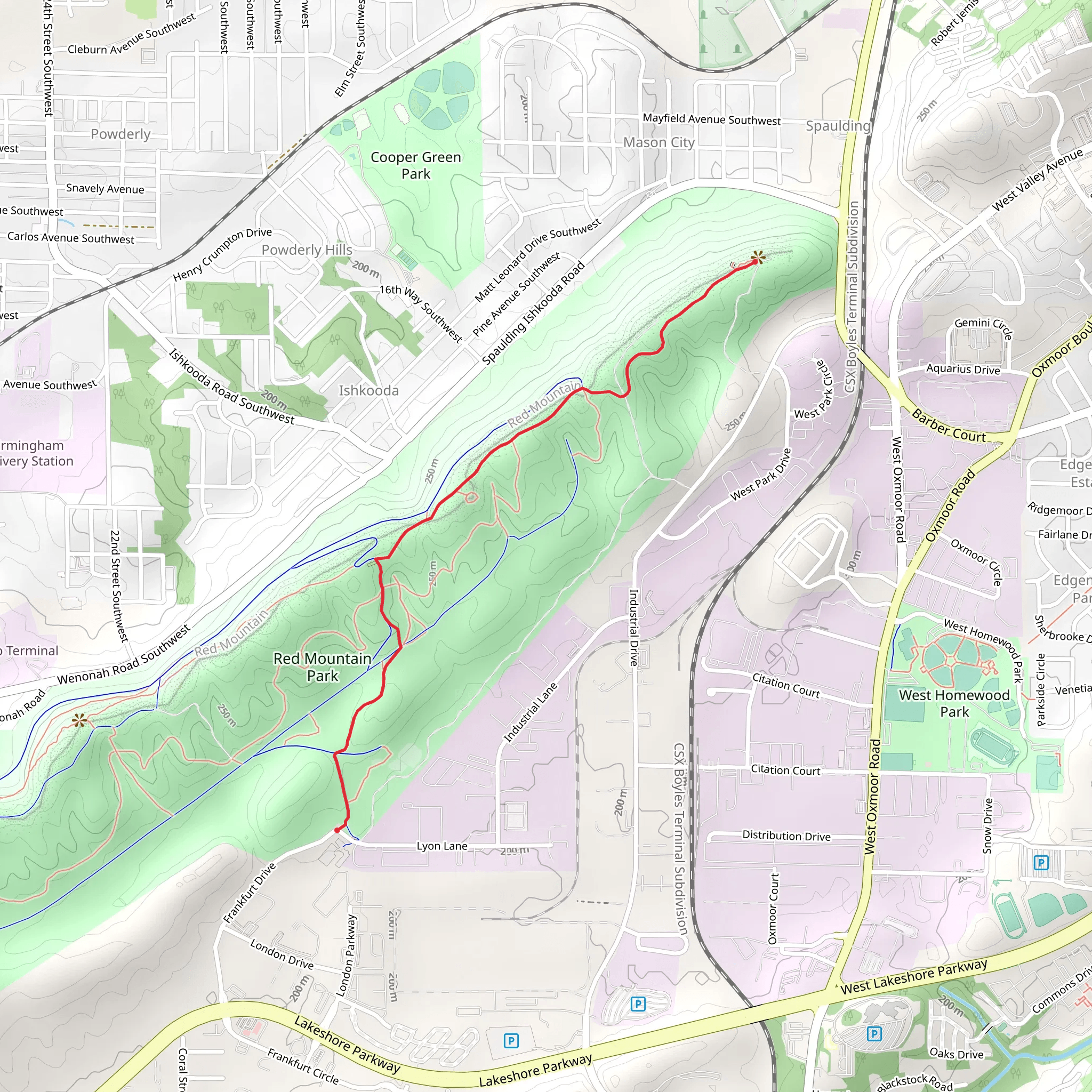 Ishkooda Trail mobile static map