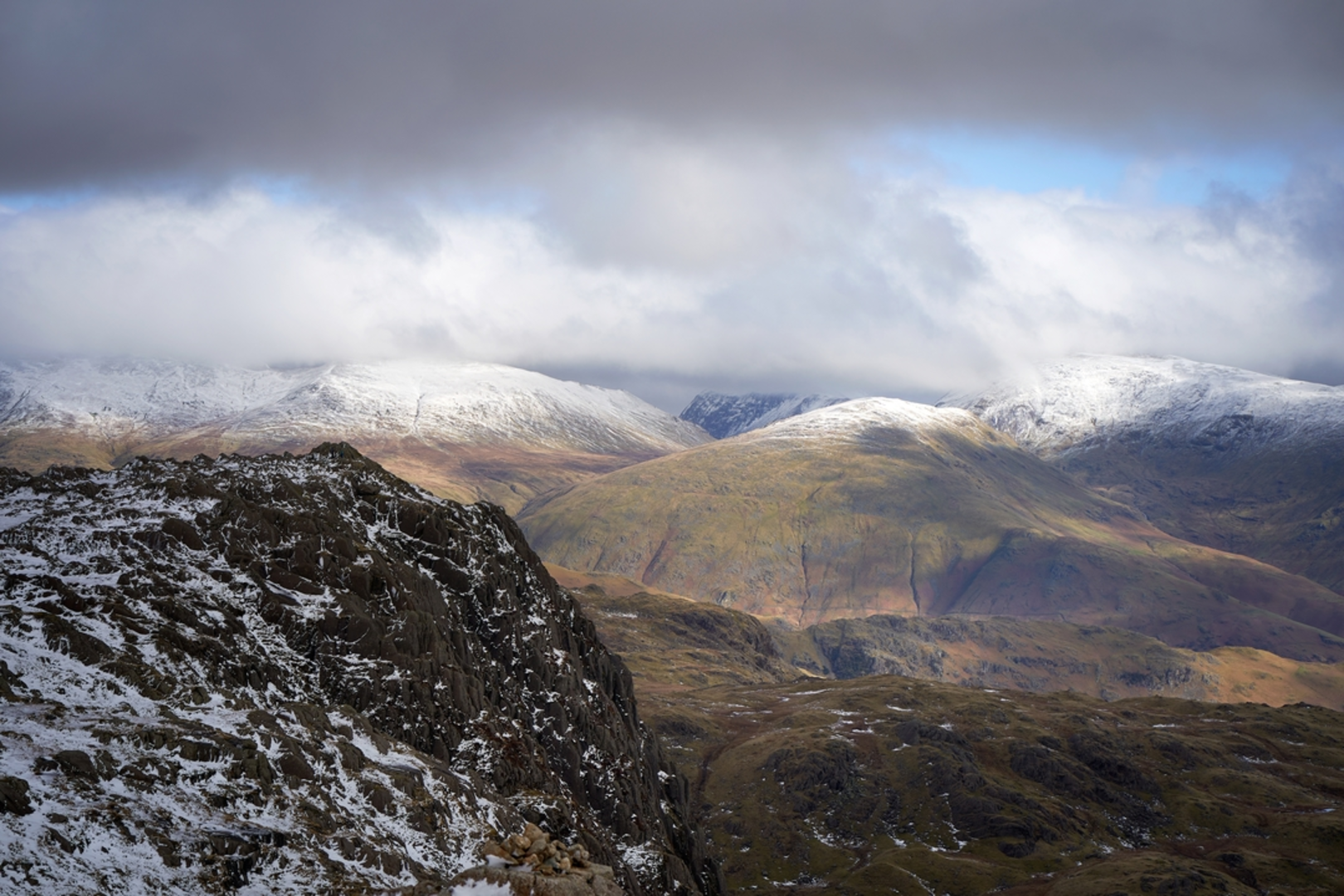 An image depicting the trail St Sunday Crag and its surrounding area.