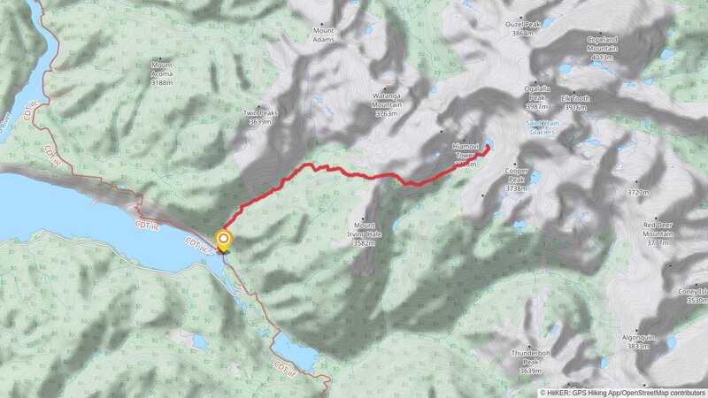 Upper Lake and Stone Trail via Roaring Fork Trail