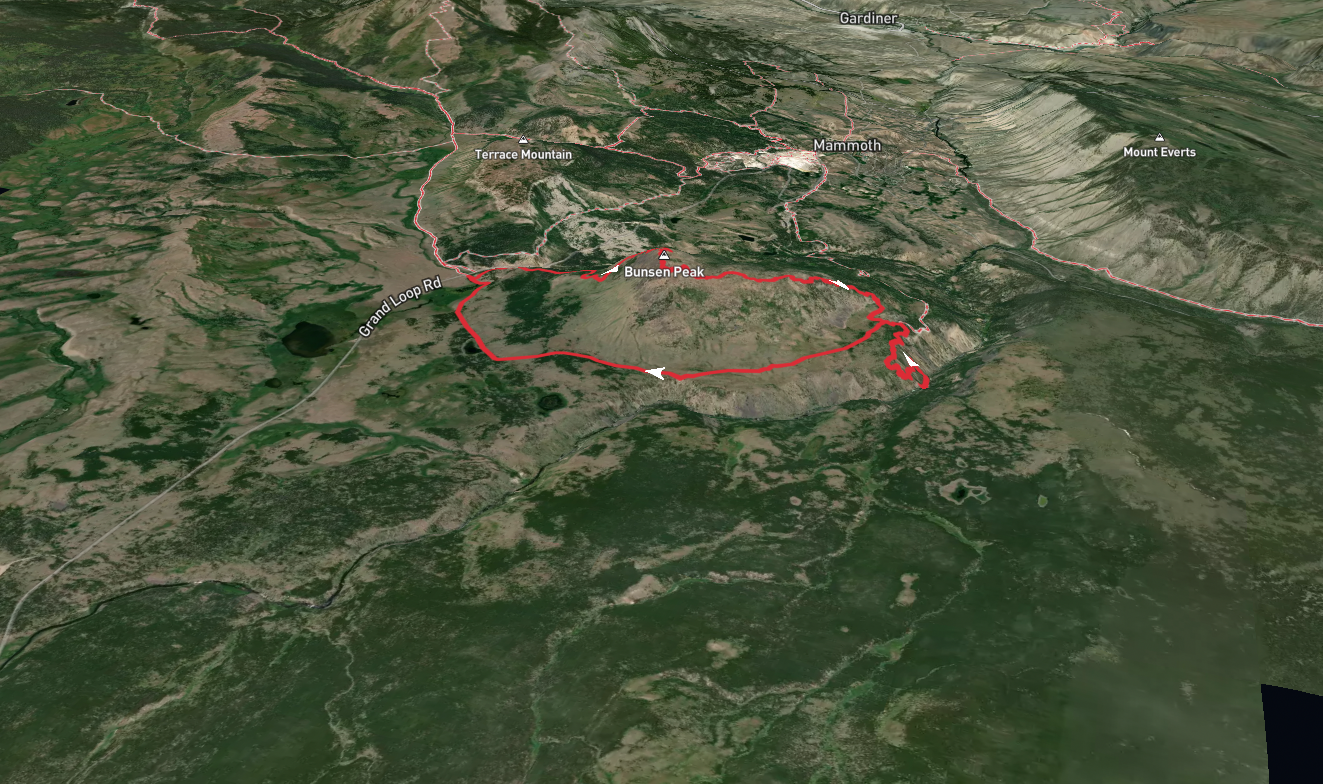 Bunsen Peak and Osprey Falls Loop Trail