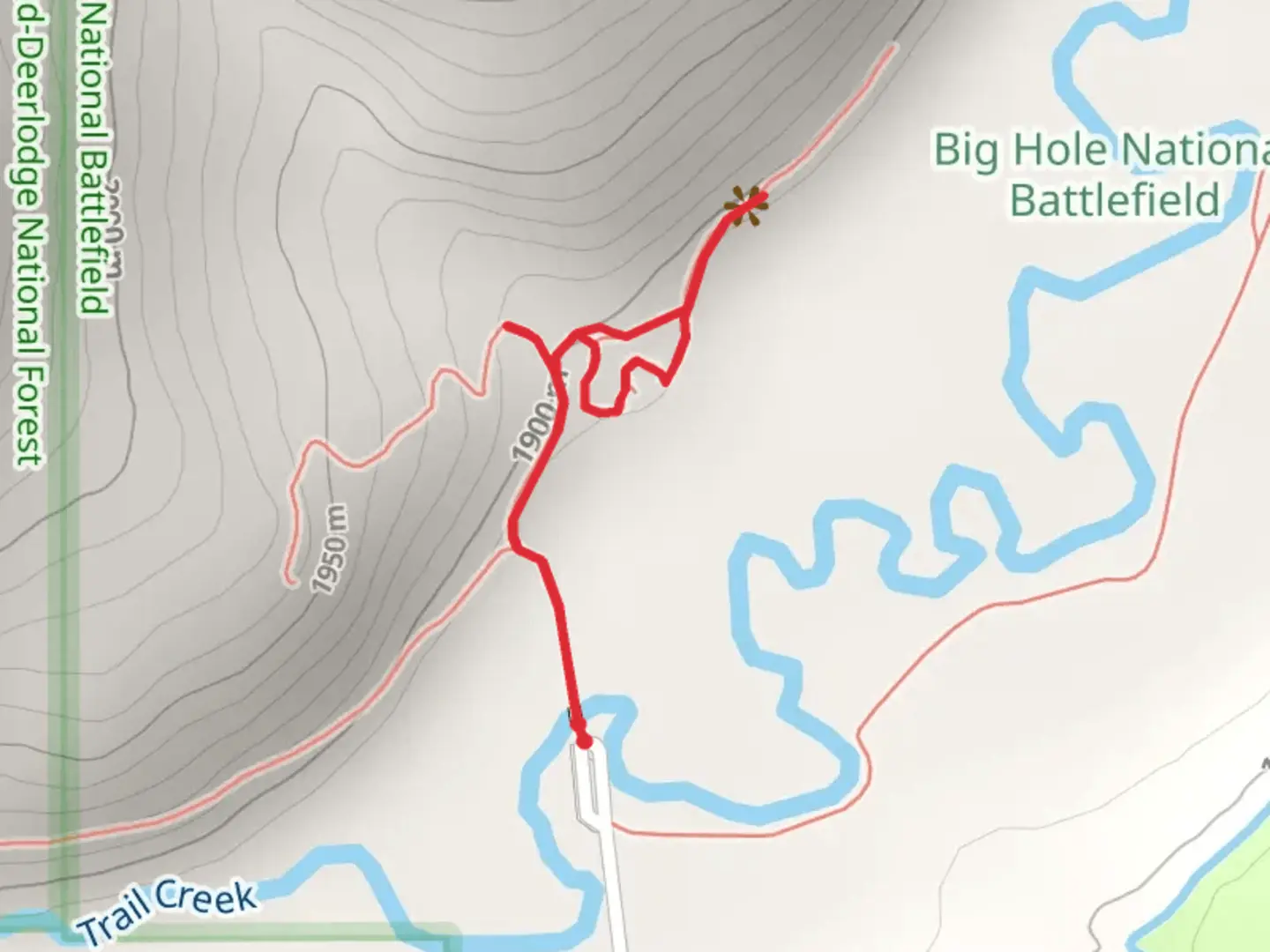 An image depicting the trail Siege Area Trail and its surrounding area.
