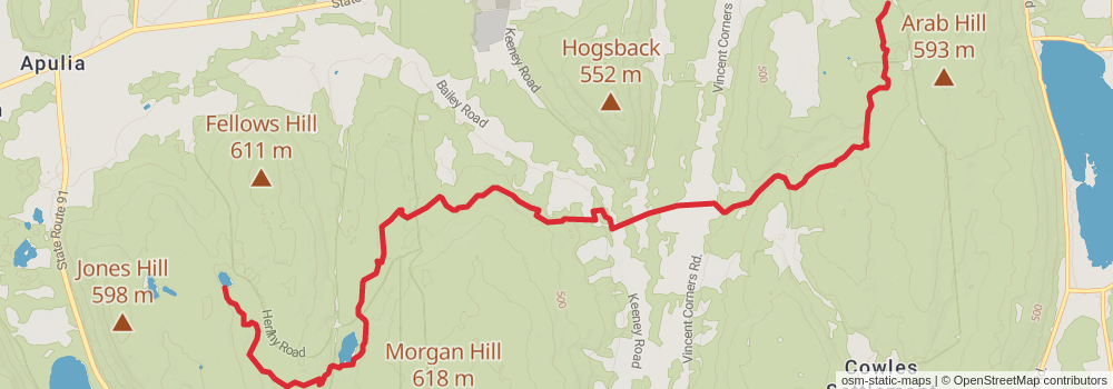 American Perimeter Trail - New York to Maine stage 18 Map