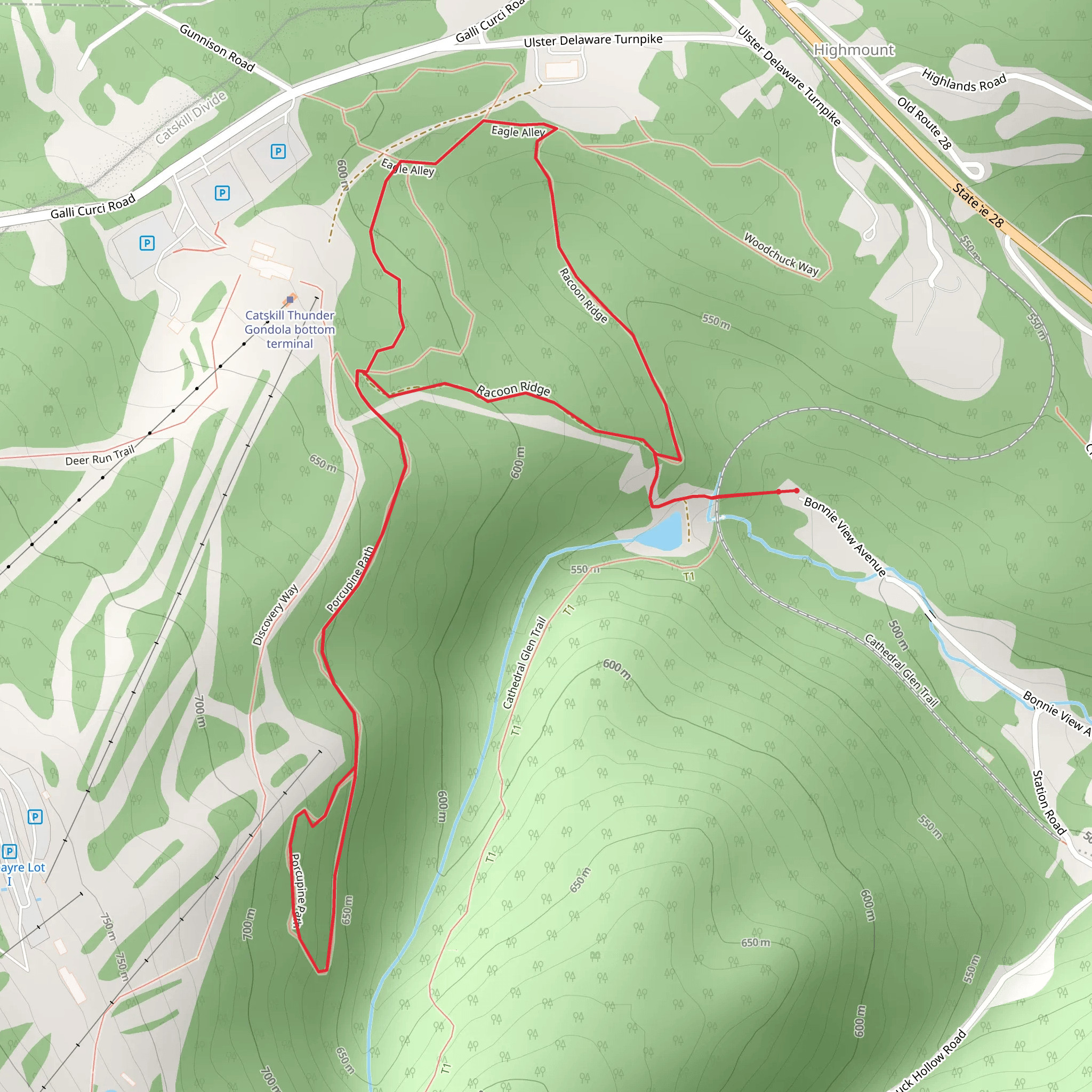 Catheral Glen mobile static map