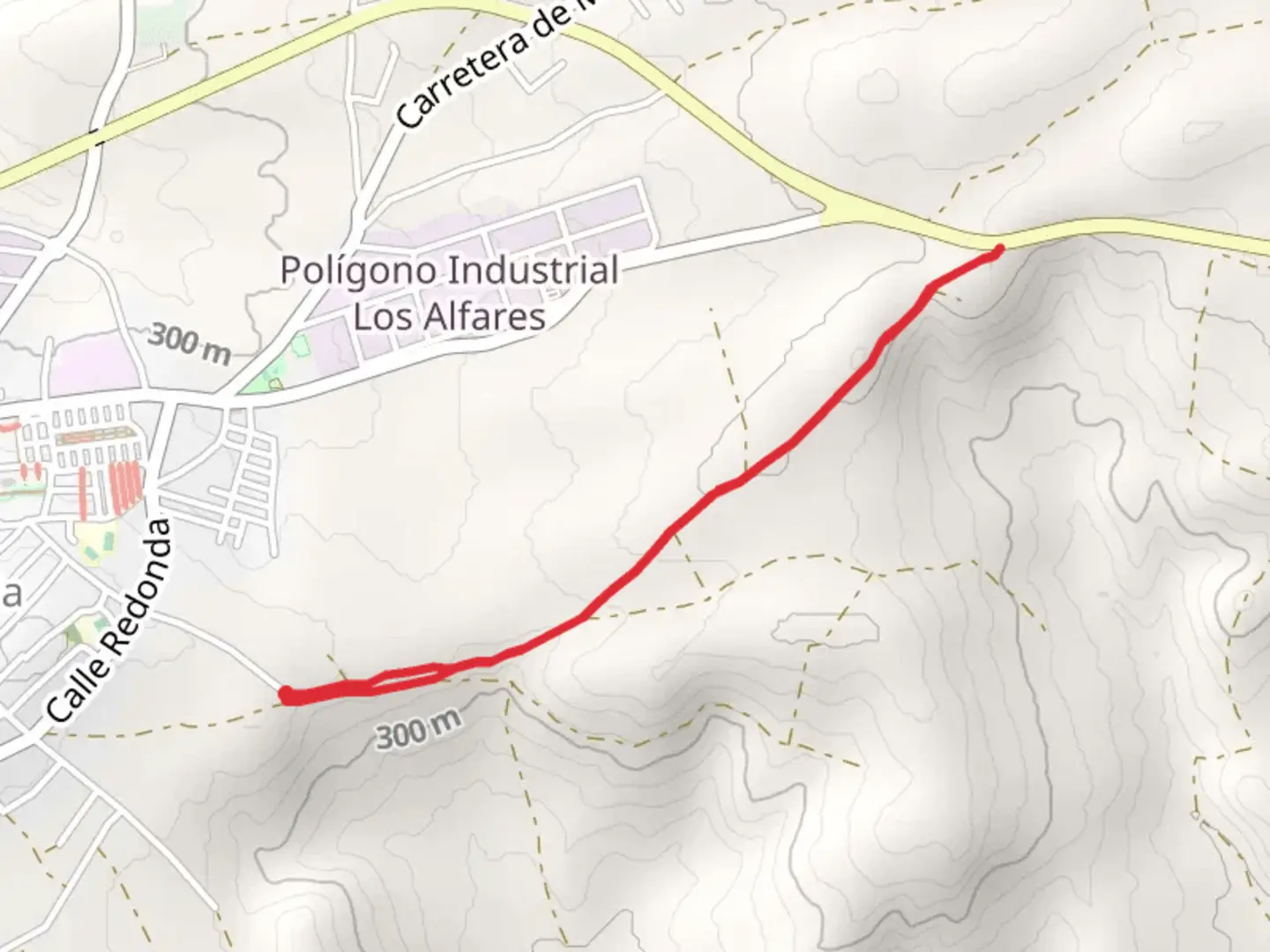 An image depicting the trail Camino del Termino - Era del Mirador SL A 88 and its surrounding area.