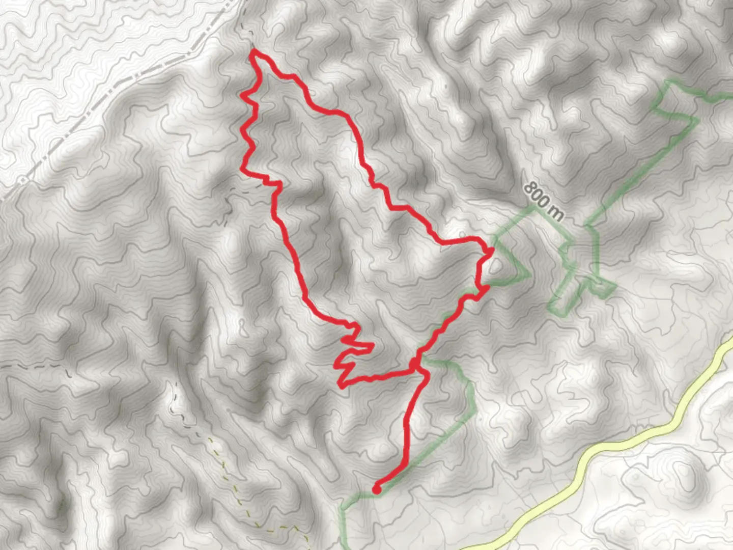 An image depicting the trail Taylor Ridge Trail and Bartee Branch Trail Loop and its surrounding area.