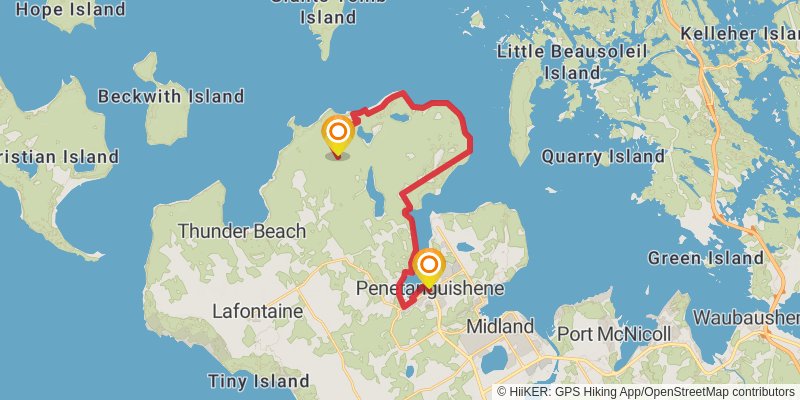 Waterfront Trail stage 95 Map