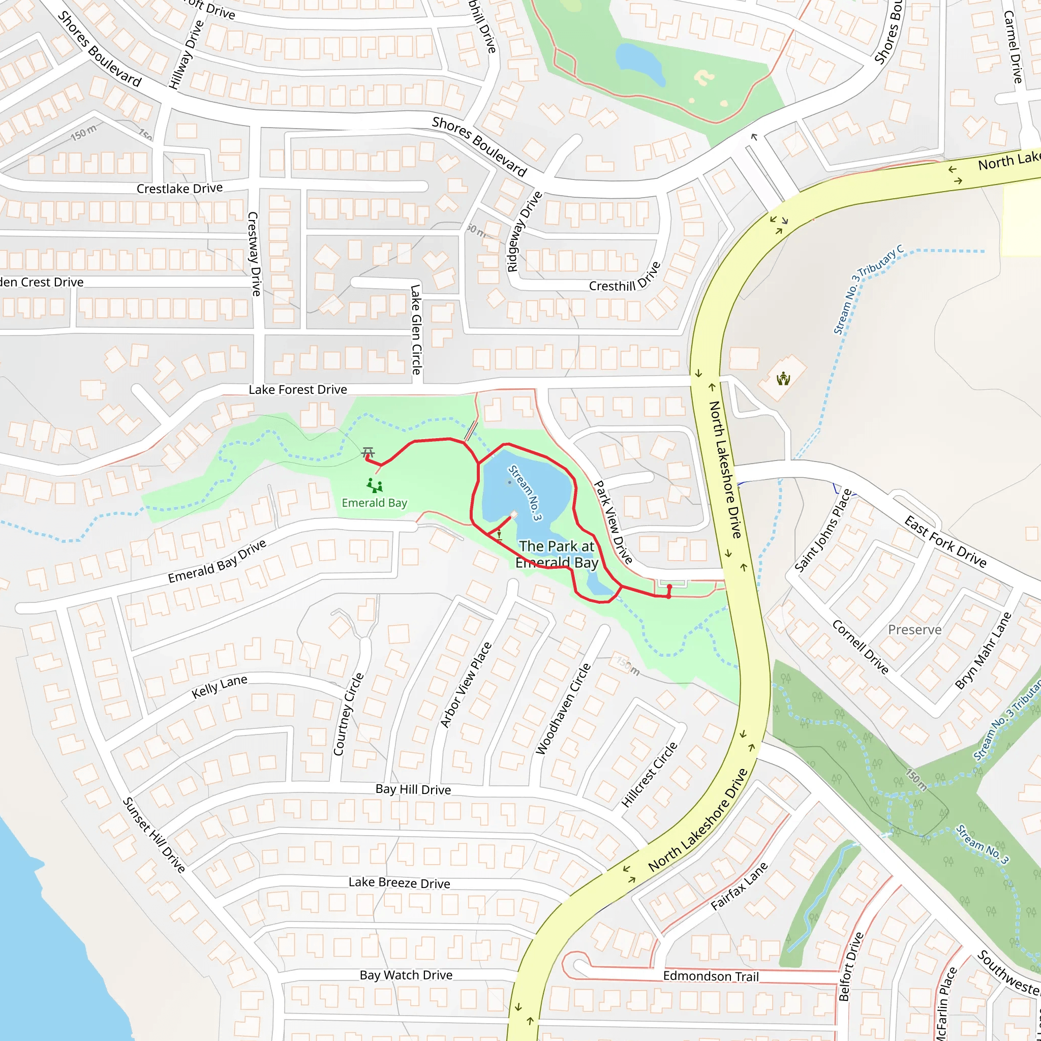The Park at Emerald Bay Loop mobile static map