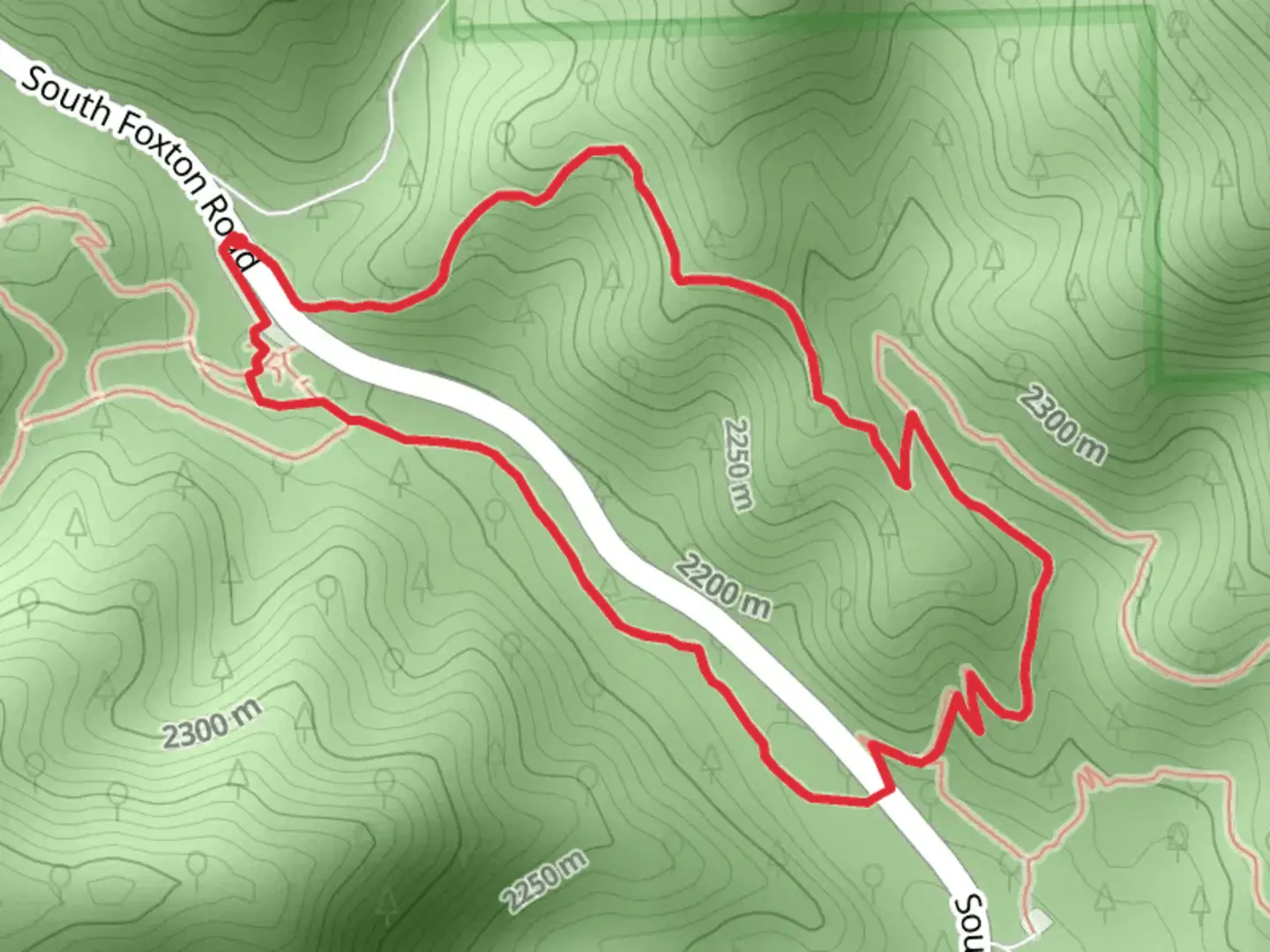 An image depicting the trail North Fork and Songbird Loop Trail and its surrounding area.