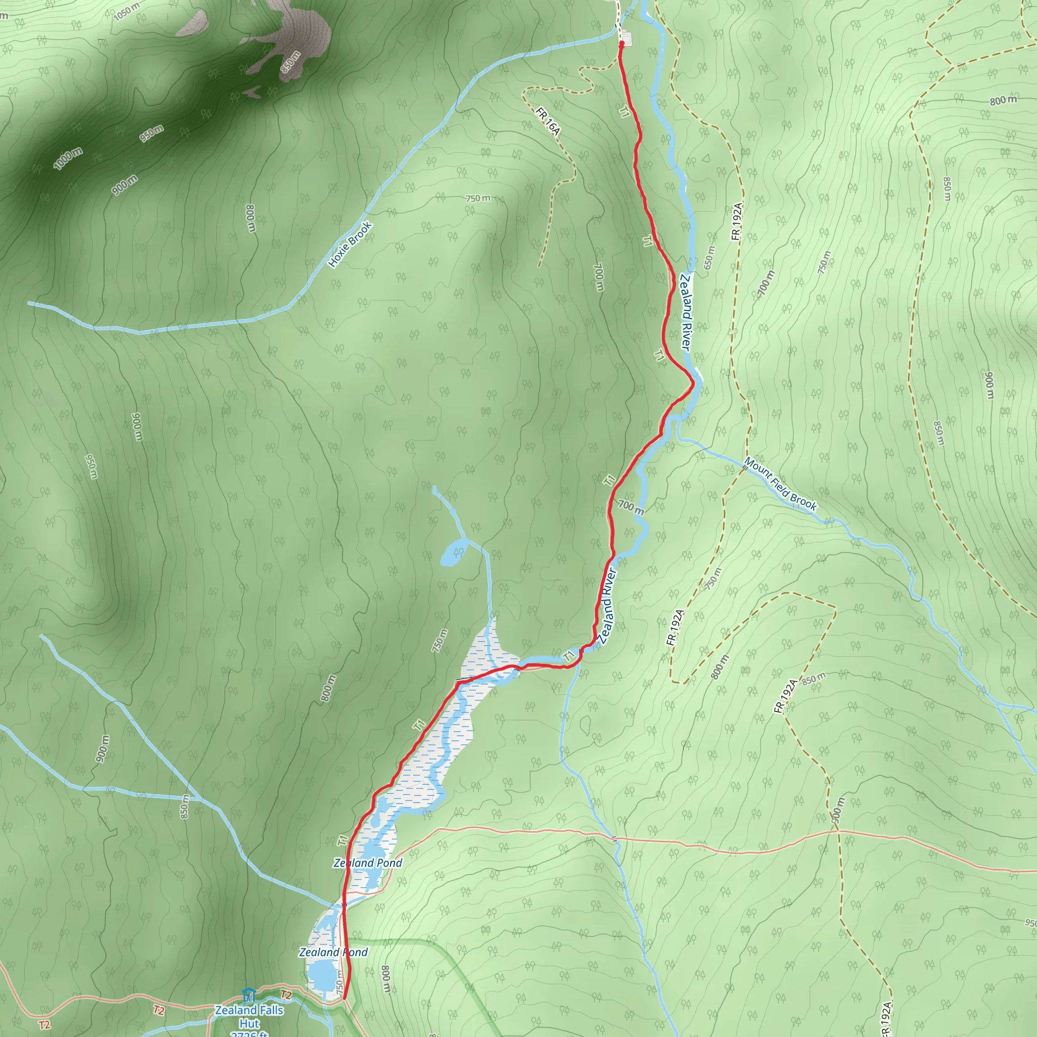Zealand Trail mobile static map