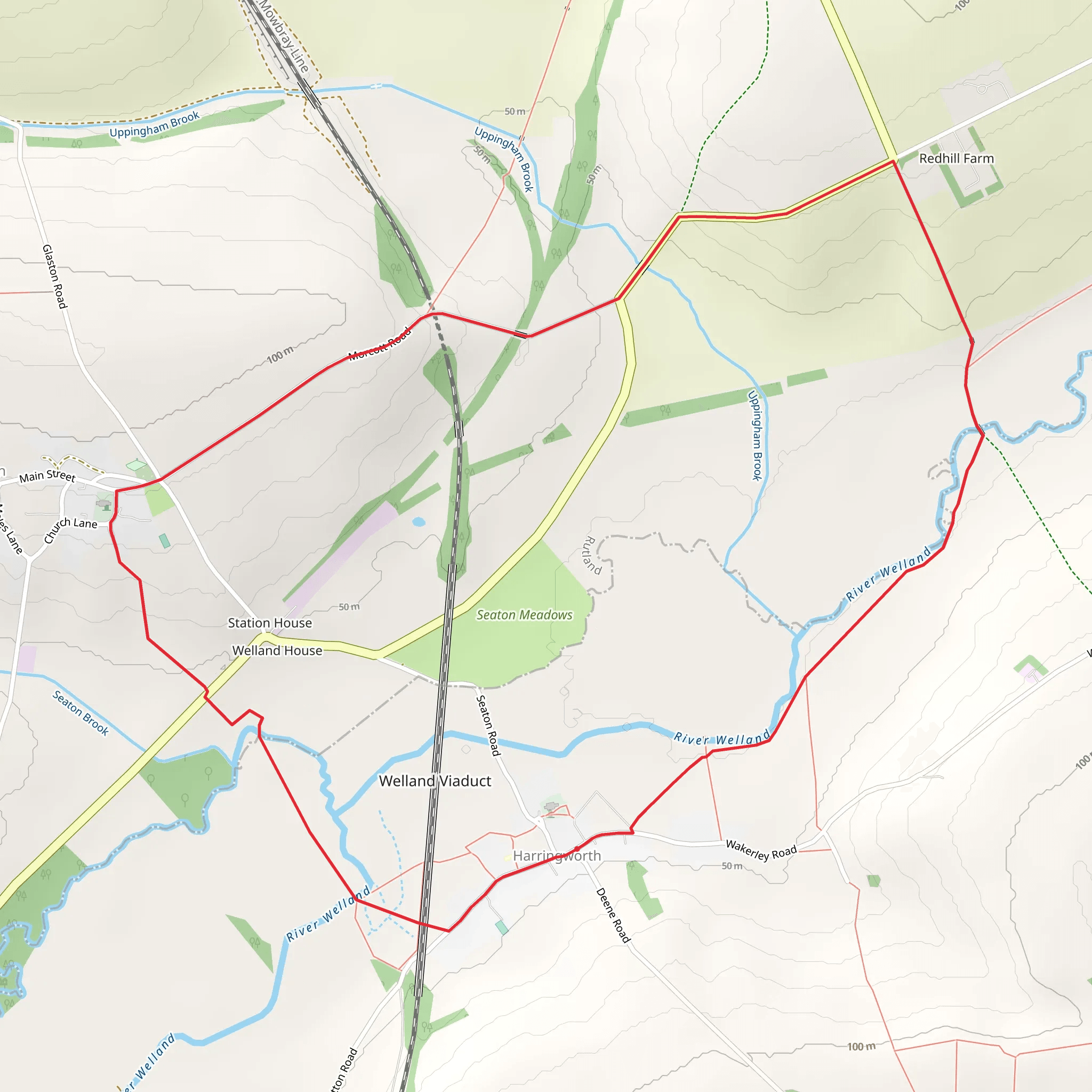 Harringworth Loop mobile static map
