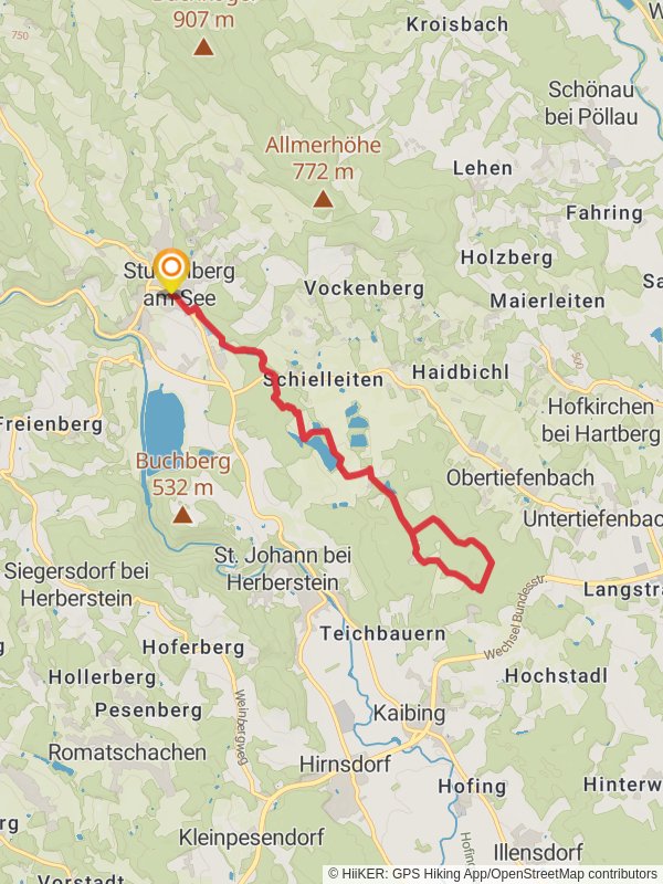 Maria Fieberbründl Pilgrimage Path - Fieberbründlweg mobile static map