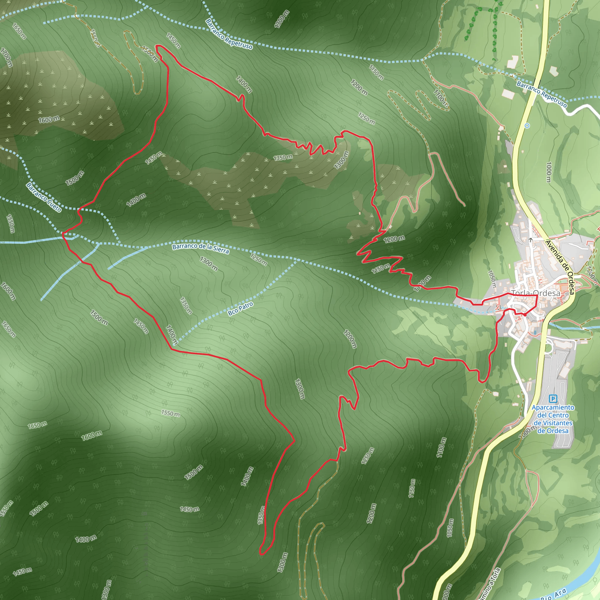 Torla - Roads of Laor and Turaturio PR HU 135 mobile static map