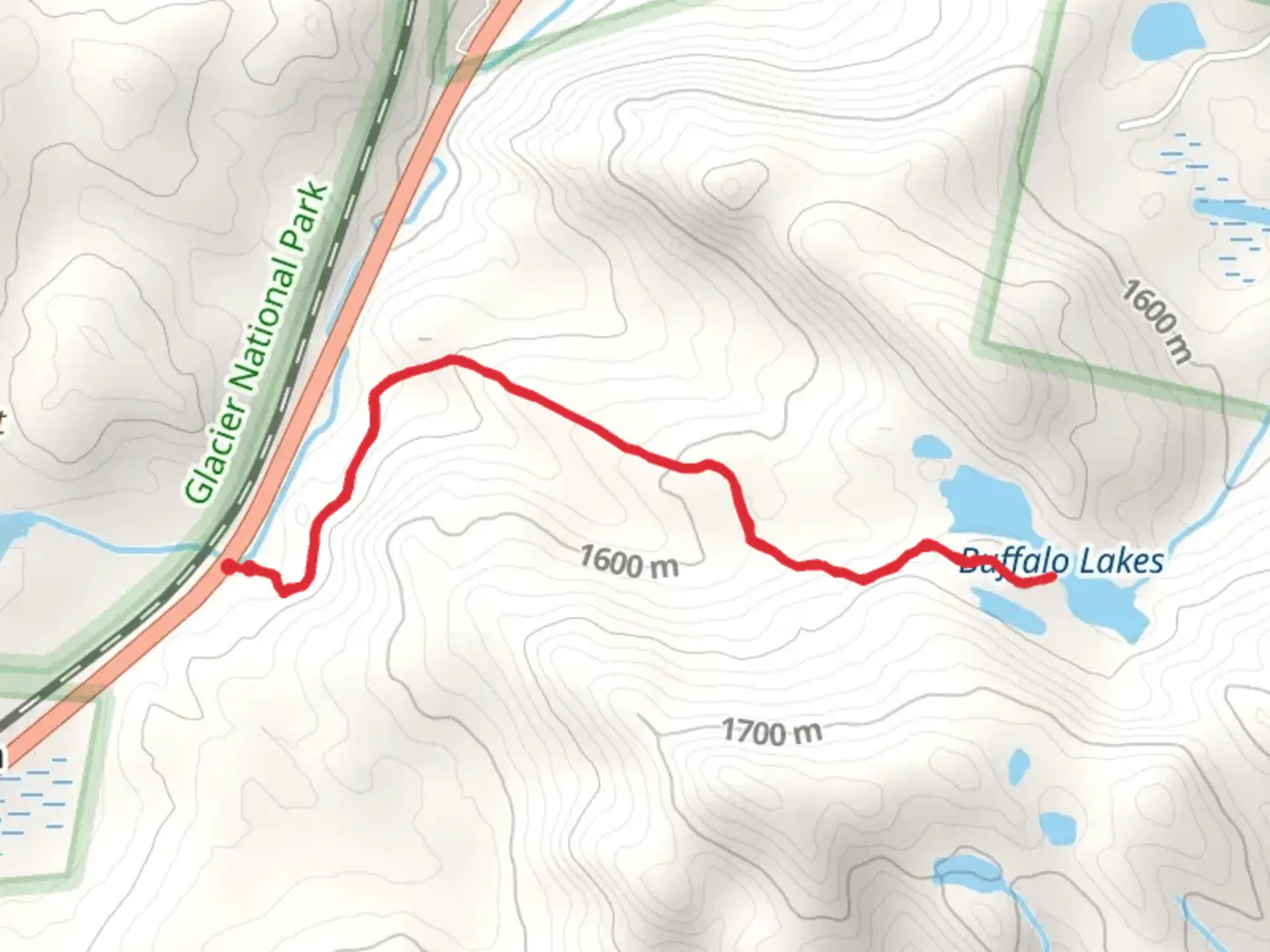 An image depicting the trail Buffalo Lakes Trail and its surrounding area.