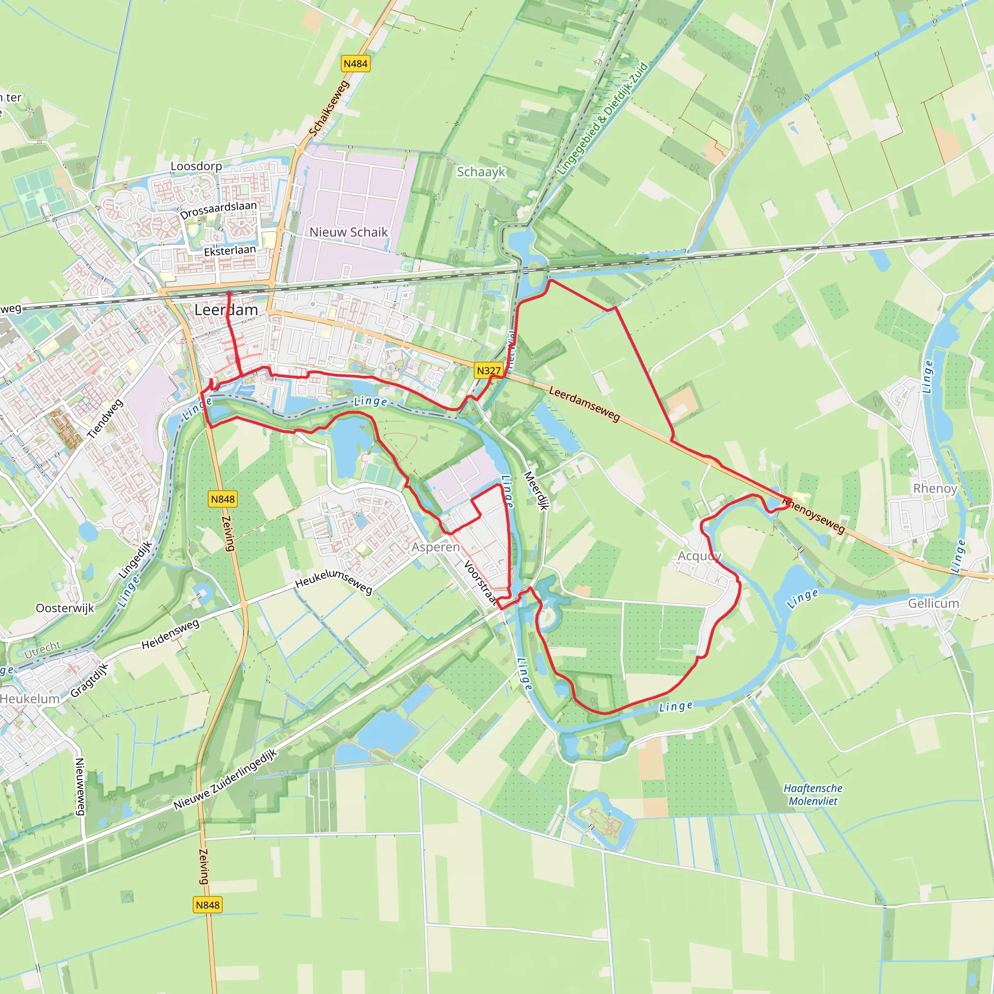 Galgen Wiel, Huize Acquoy and Het Wiel Loop mobile static map