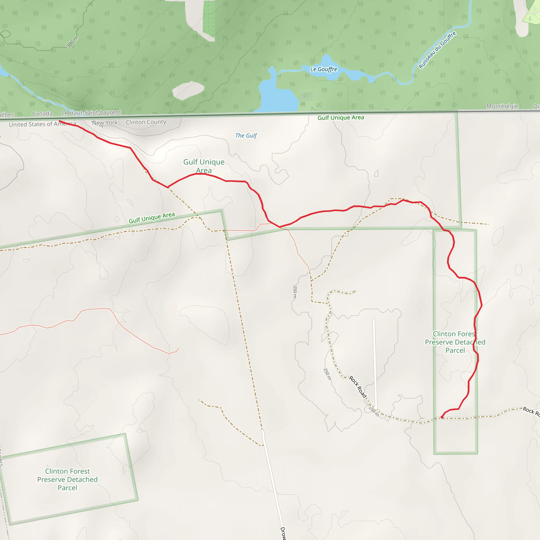 Allen Brook - Yellow Foot Trail mobile static map