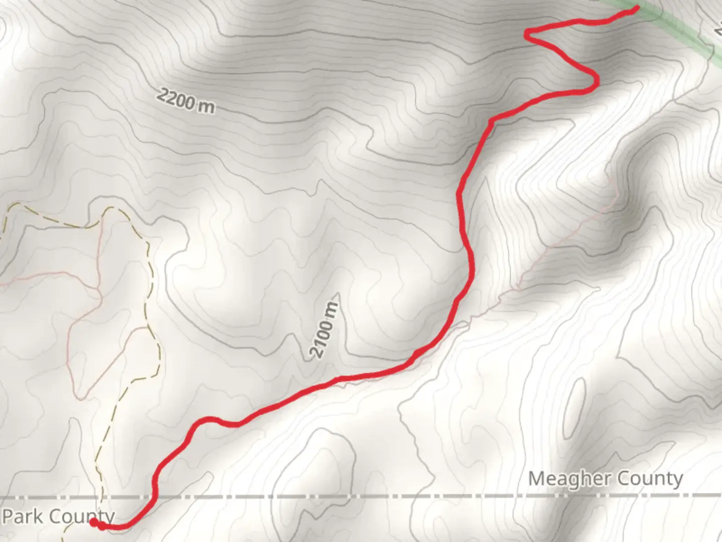 An image depicting the trail Lodgepole Creek Trail and its surrounding area.