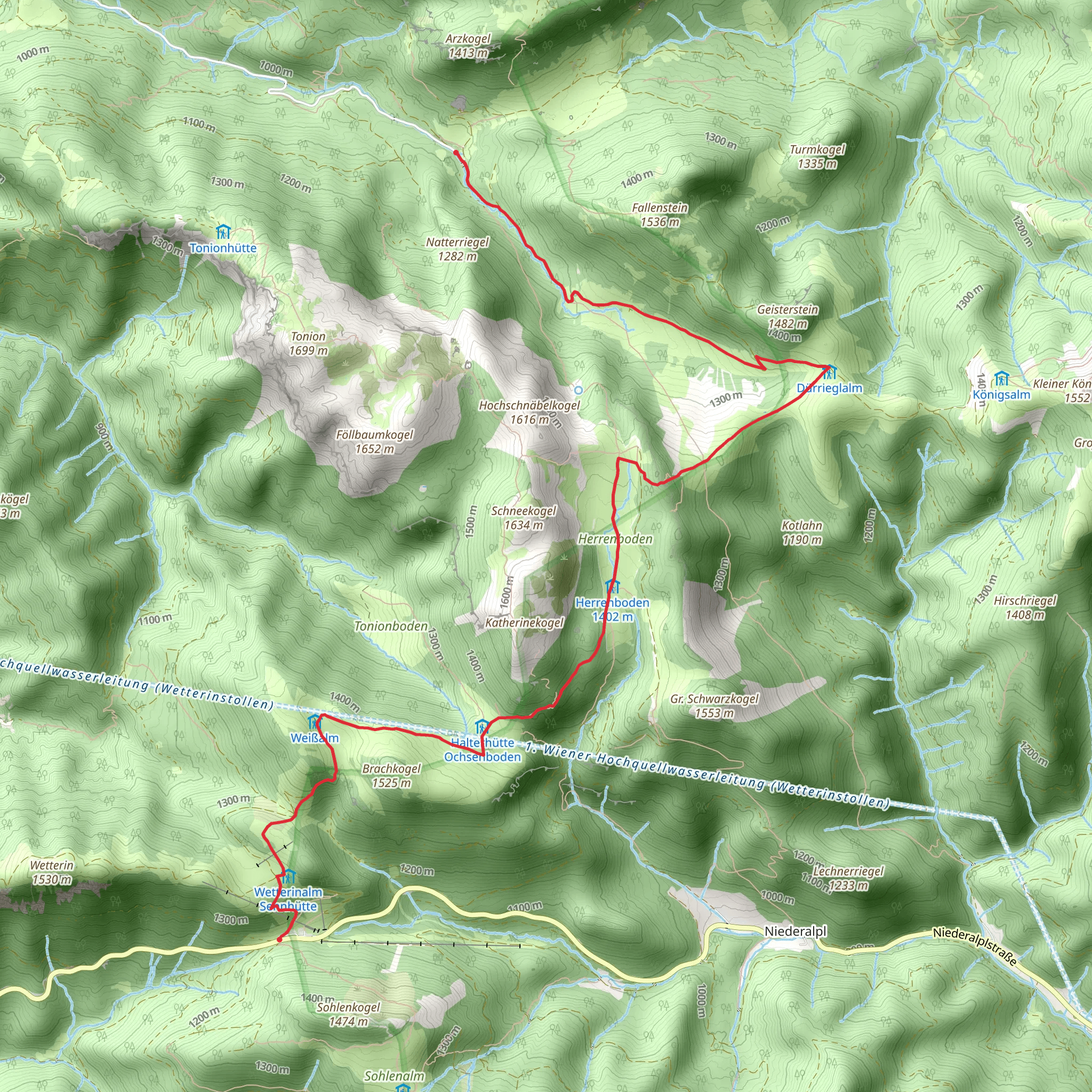 Niederalpl - Schöneben mobile static map