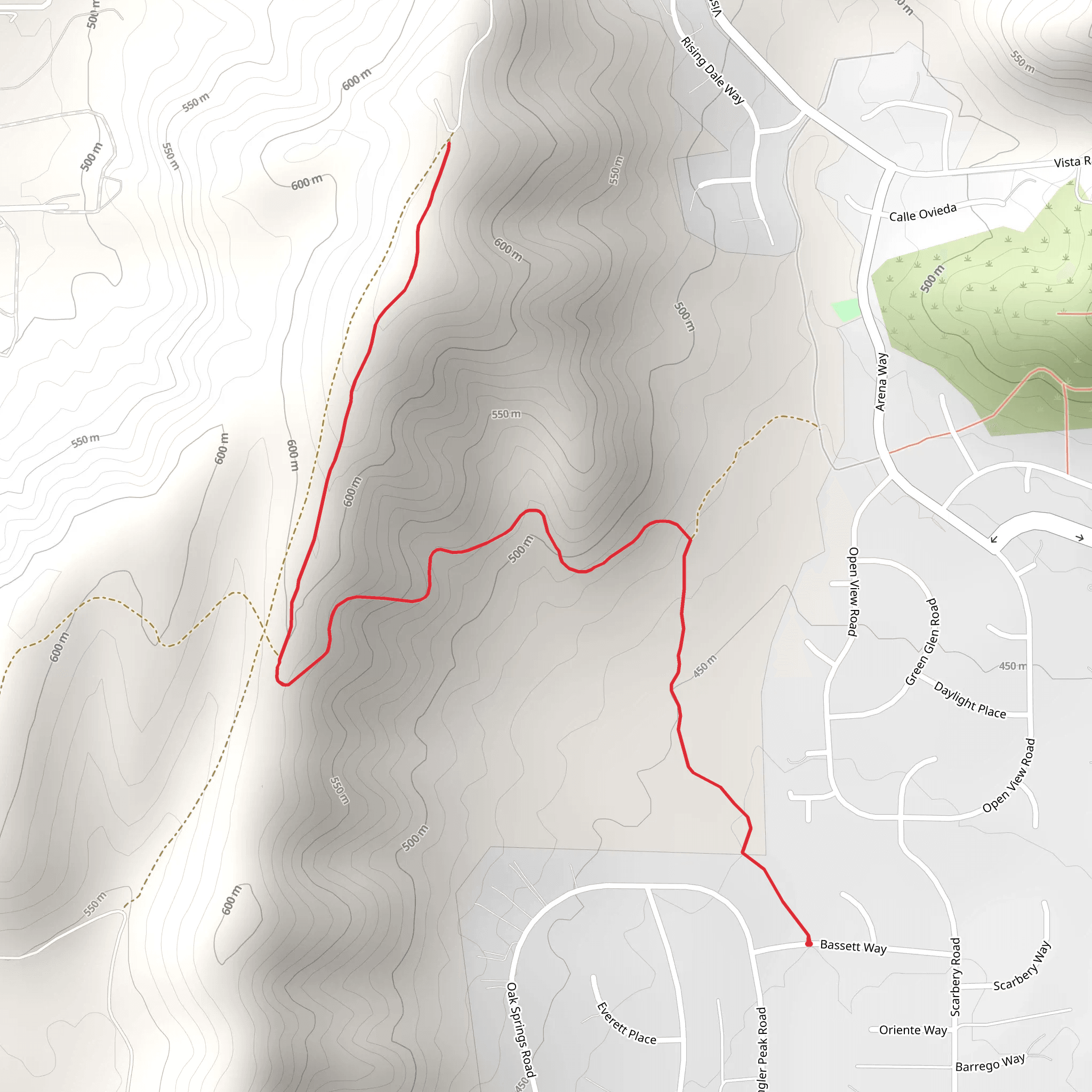 Ramona Peak mobile static map