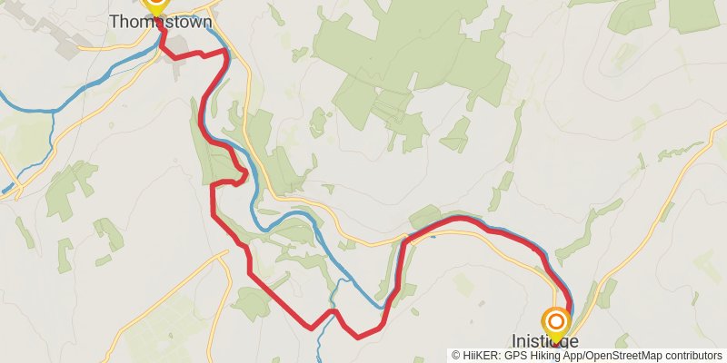 Nore Valley Way stage 2 Map