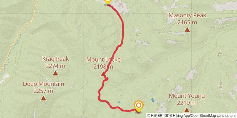 Pacific Northwest Trail stage 113 Map